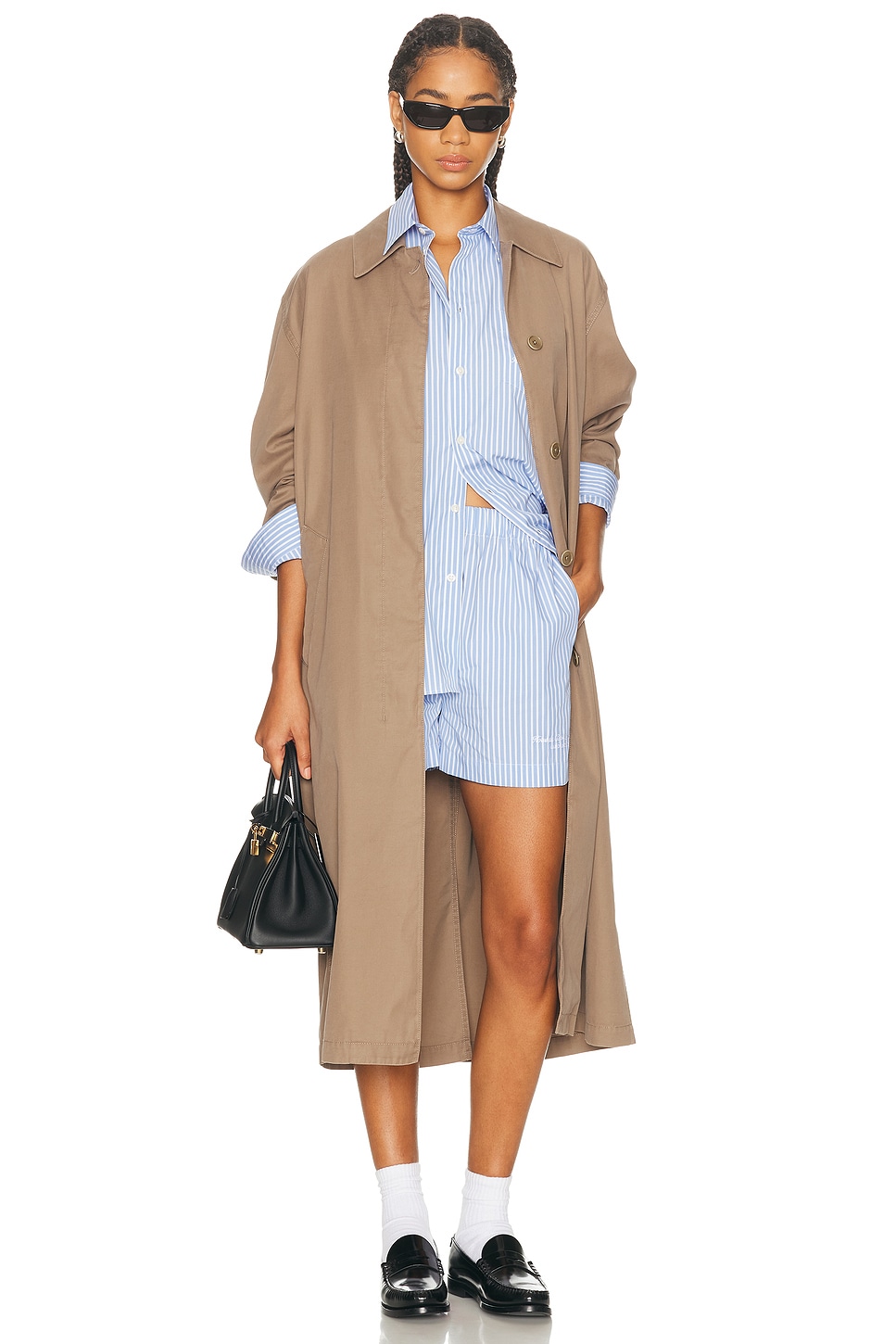 SPORTY & RICH X Hotel Du Cap Eden Roc Eden Script Oversized Shirt thumbnail