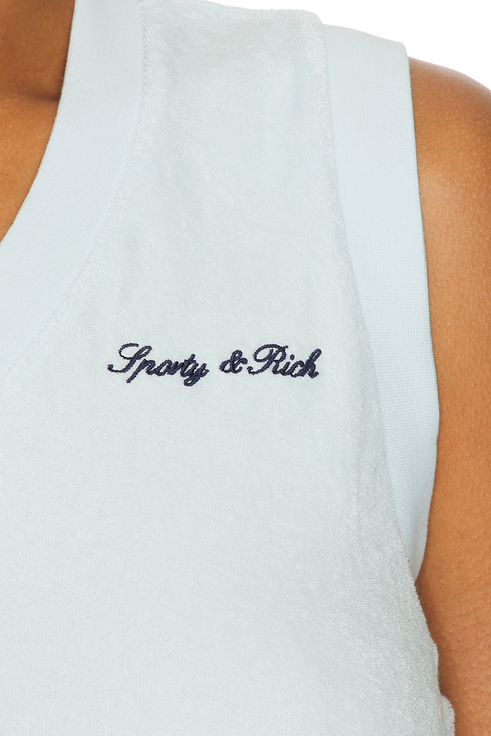 Sporty & Rich Signature Logo Terry Sweater Vest | Thumbnail 5