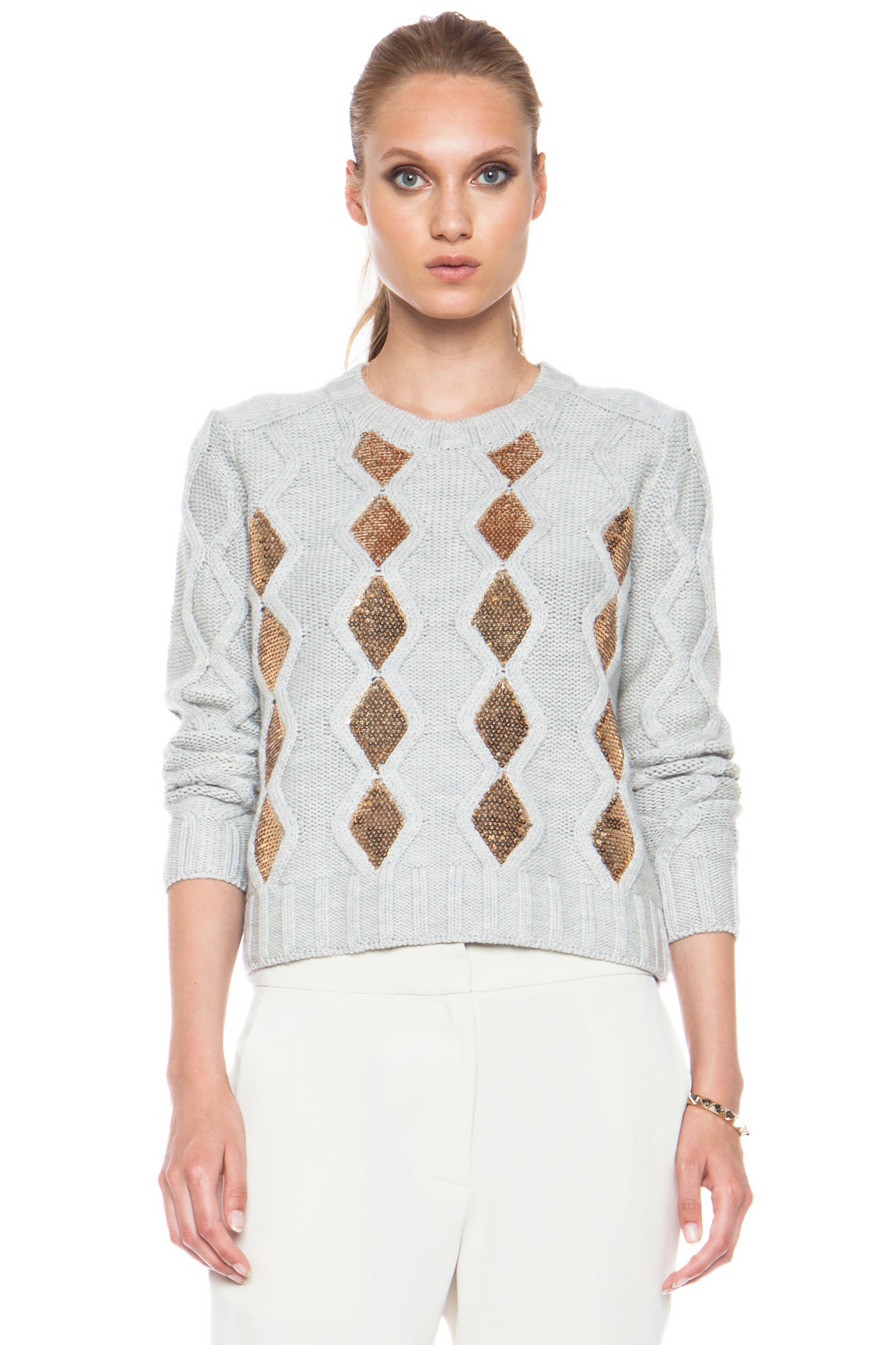 Image 1 of Sass & Bide Right Now Merino Wool Sweater in Grey Marle