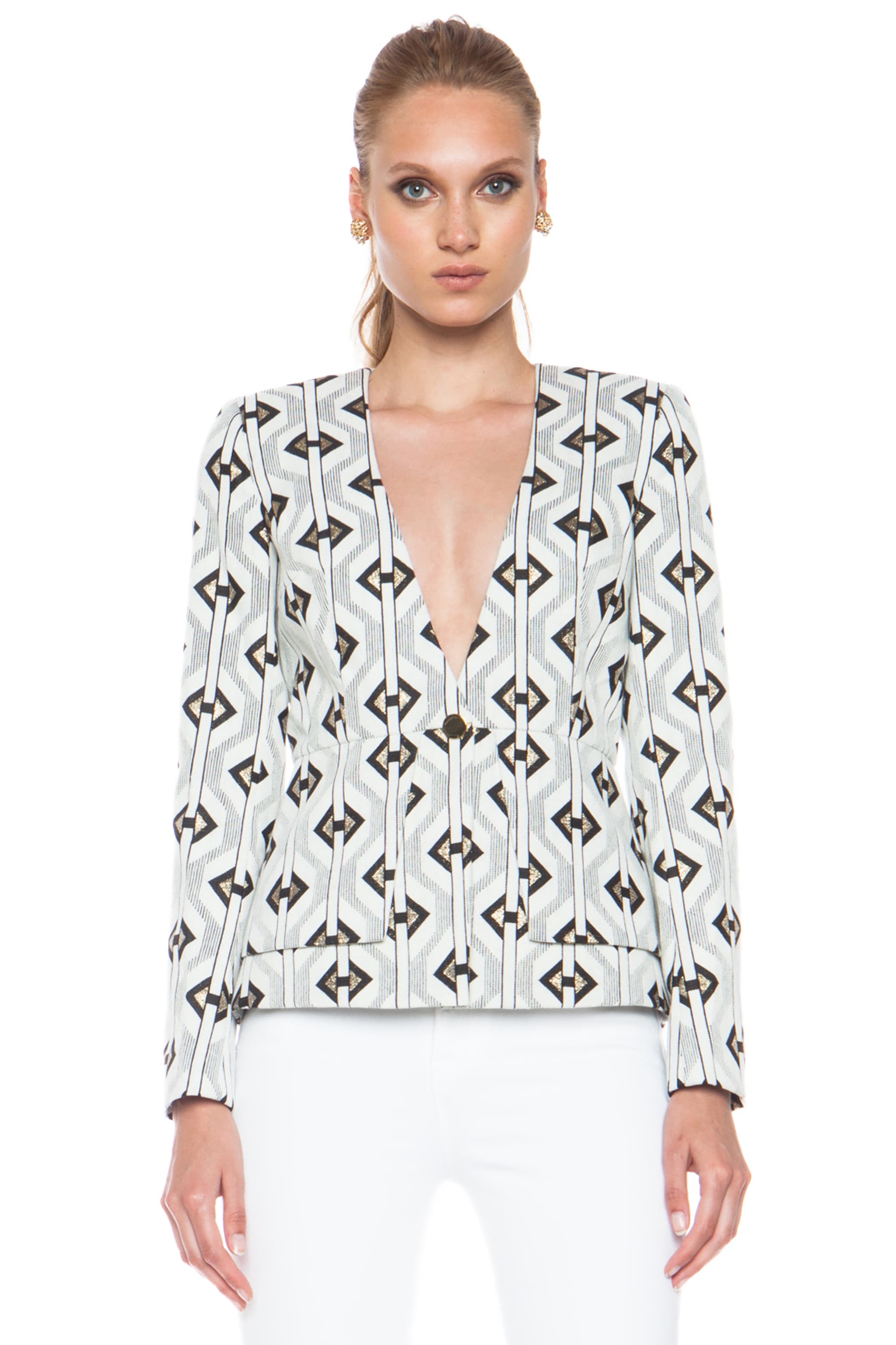 Image 1 of Sass & Bide The Enduring Cotton-Blend Jacket in Ivory