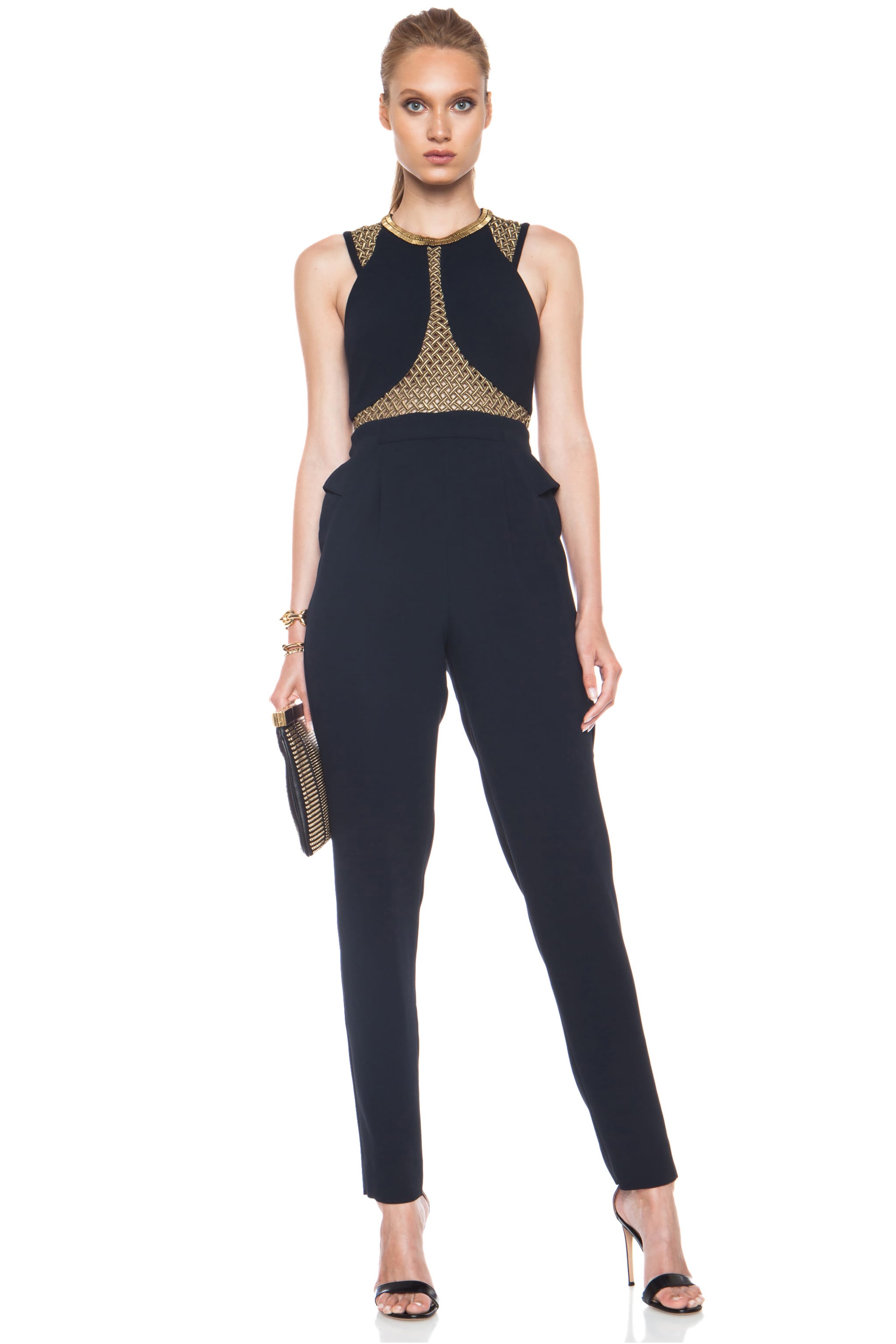Sass & Bide Just Like Me Poly Jumpsuit in French Navy | FWRD