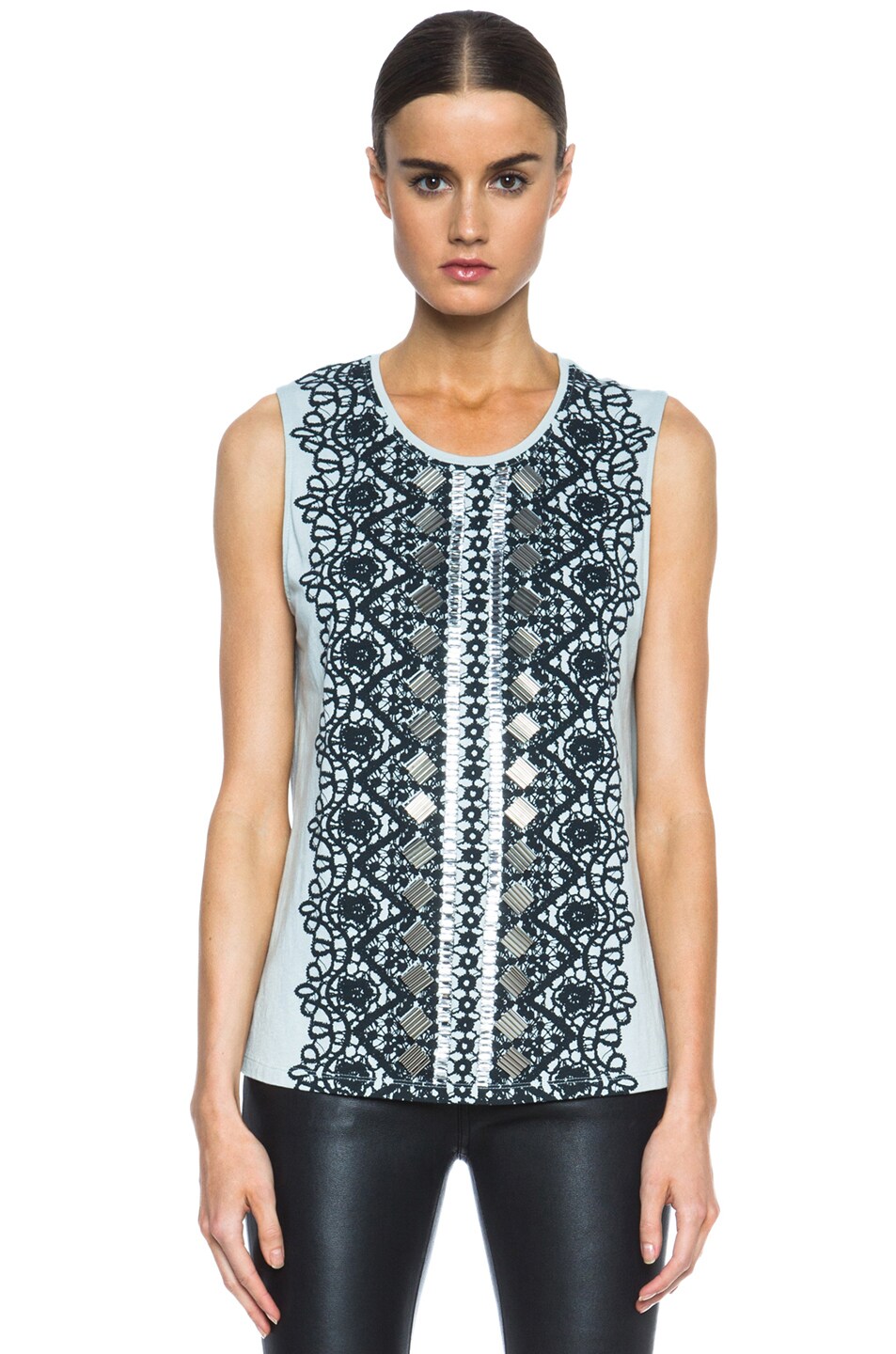 Image 1 of Sass & Bide Laugh a Little Cotton Tank in 