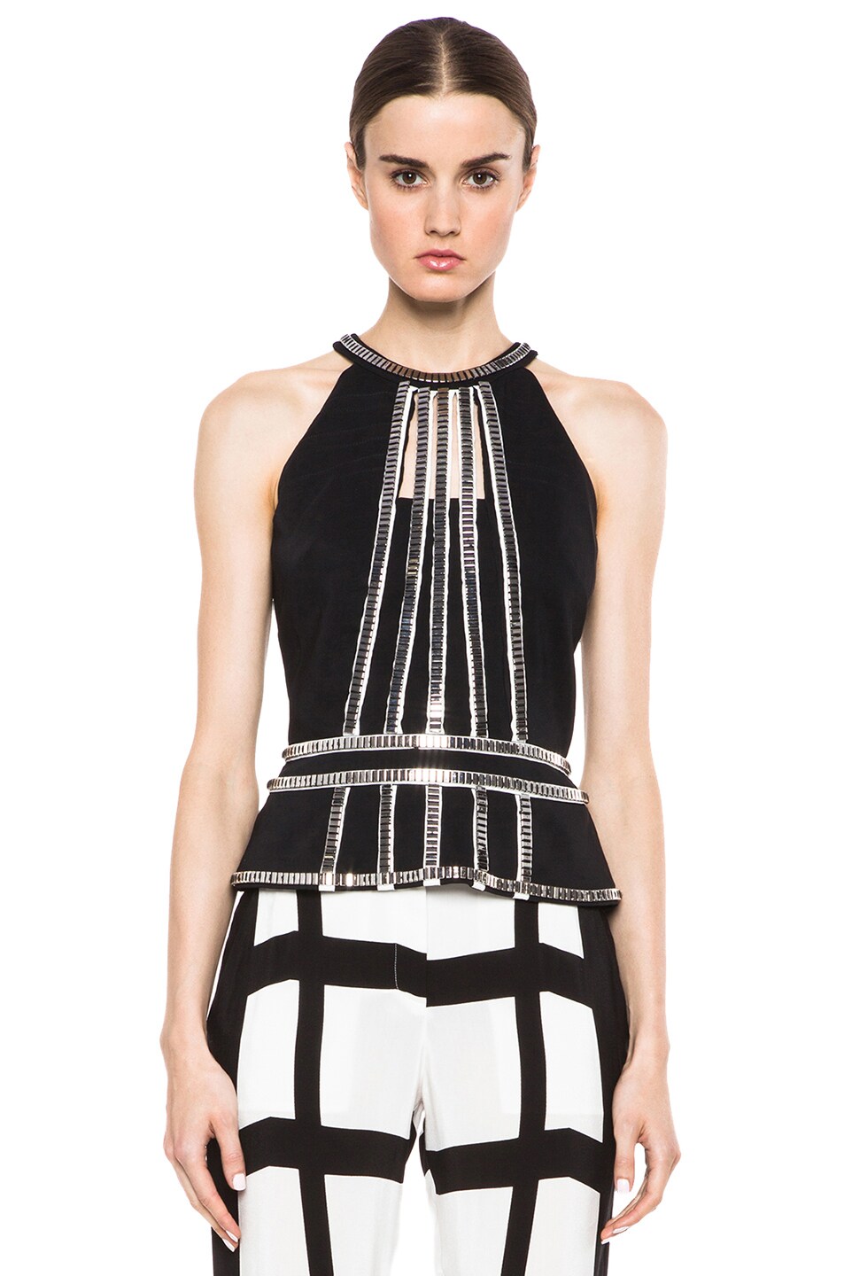 Image 1 of Sass & Bide Tried and Tested Poly Top in Black