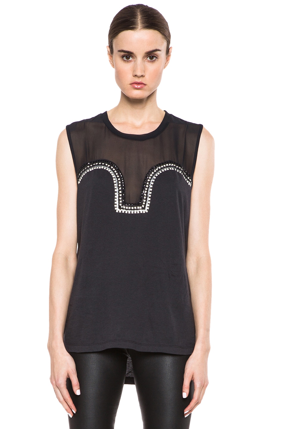 Image 1 of Sass & Bide The Dome Cotton Tee in Black