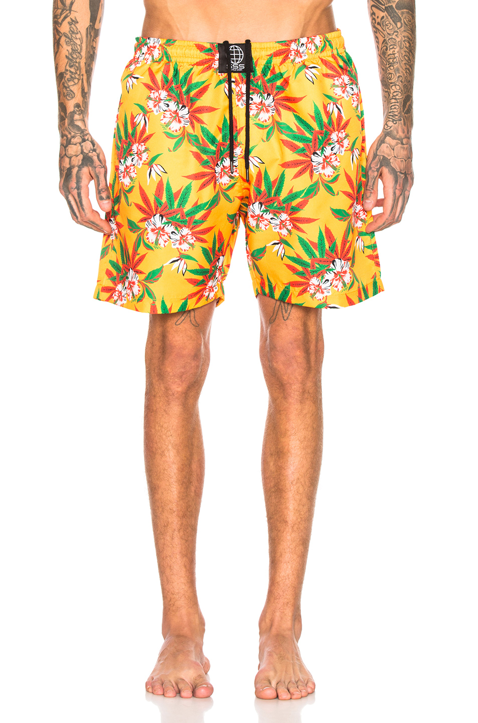 Image 1 of SSS World Corp Quickdry Swimshort in Yellow