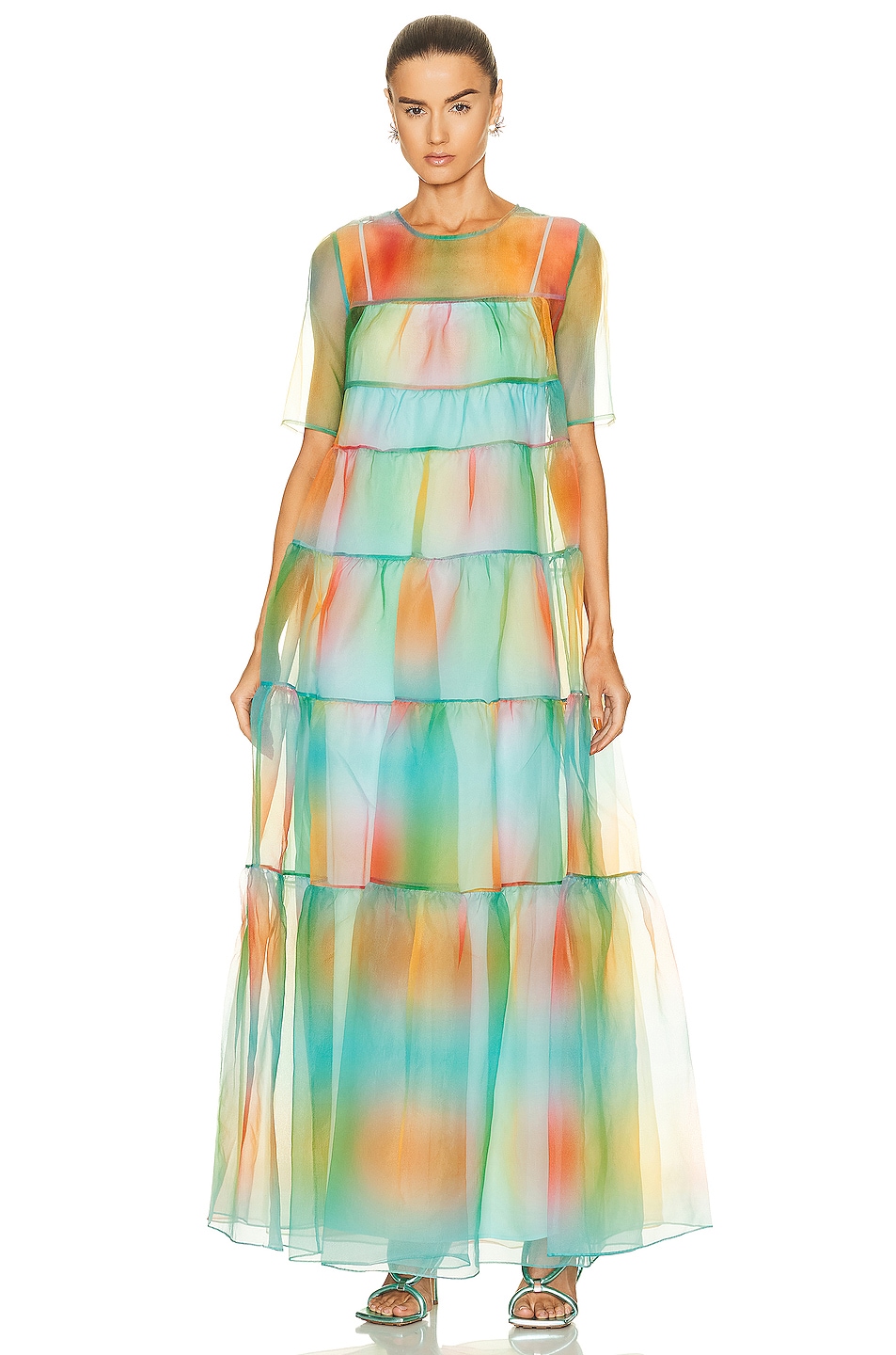 Image 1 of Staud Hyacinth Dress in Multi Aura