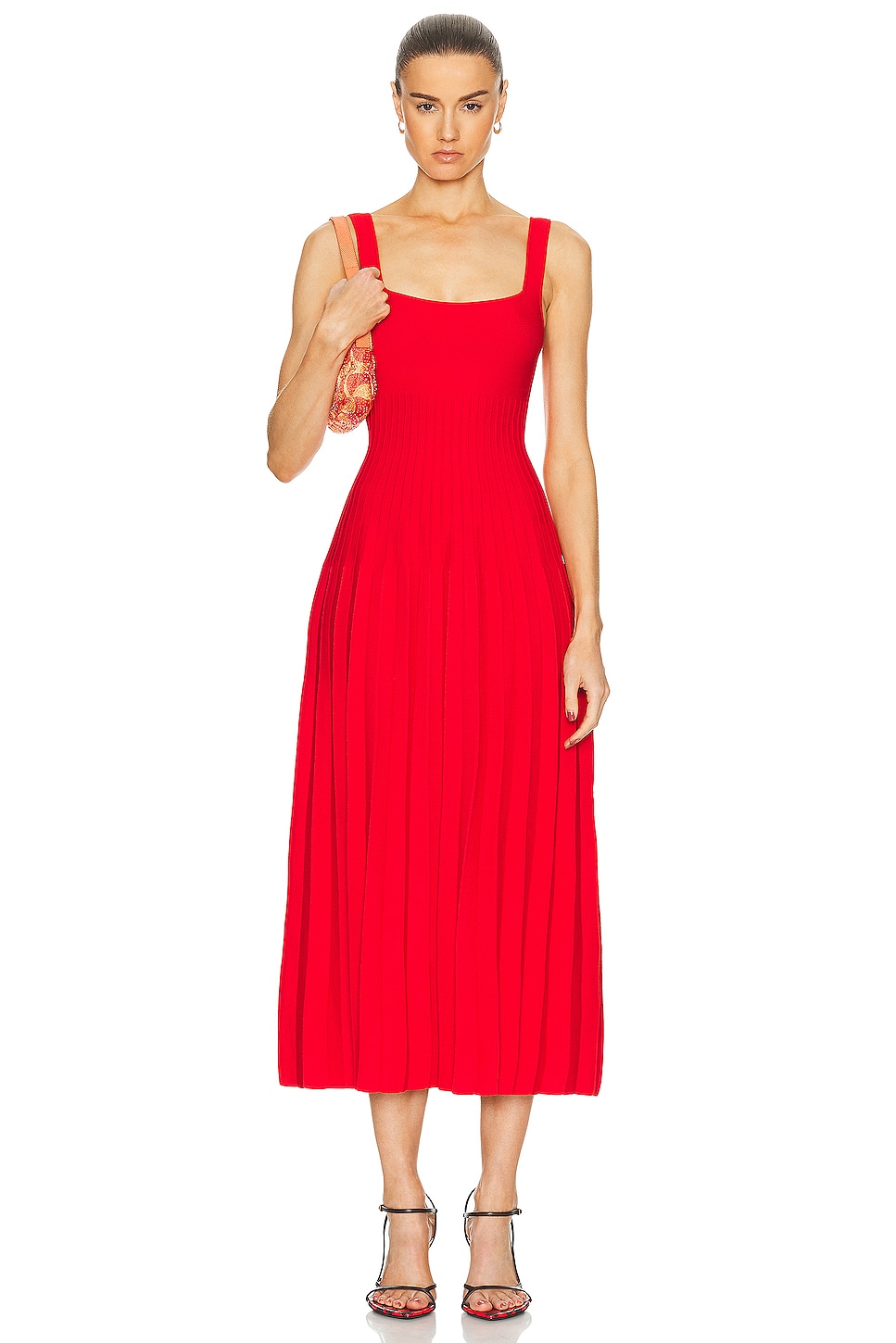 Image 1 of Staud Ellison Dress in Red Rose
