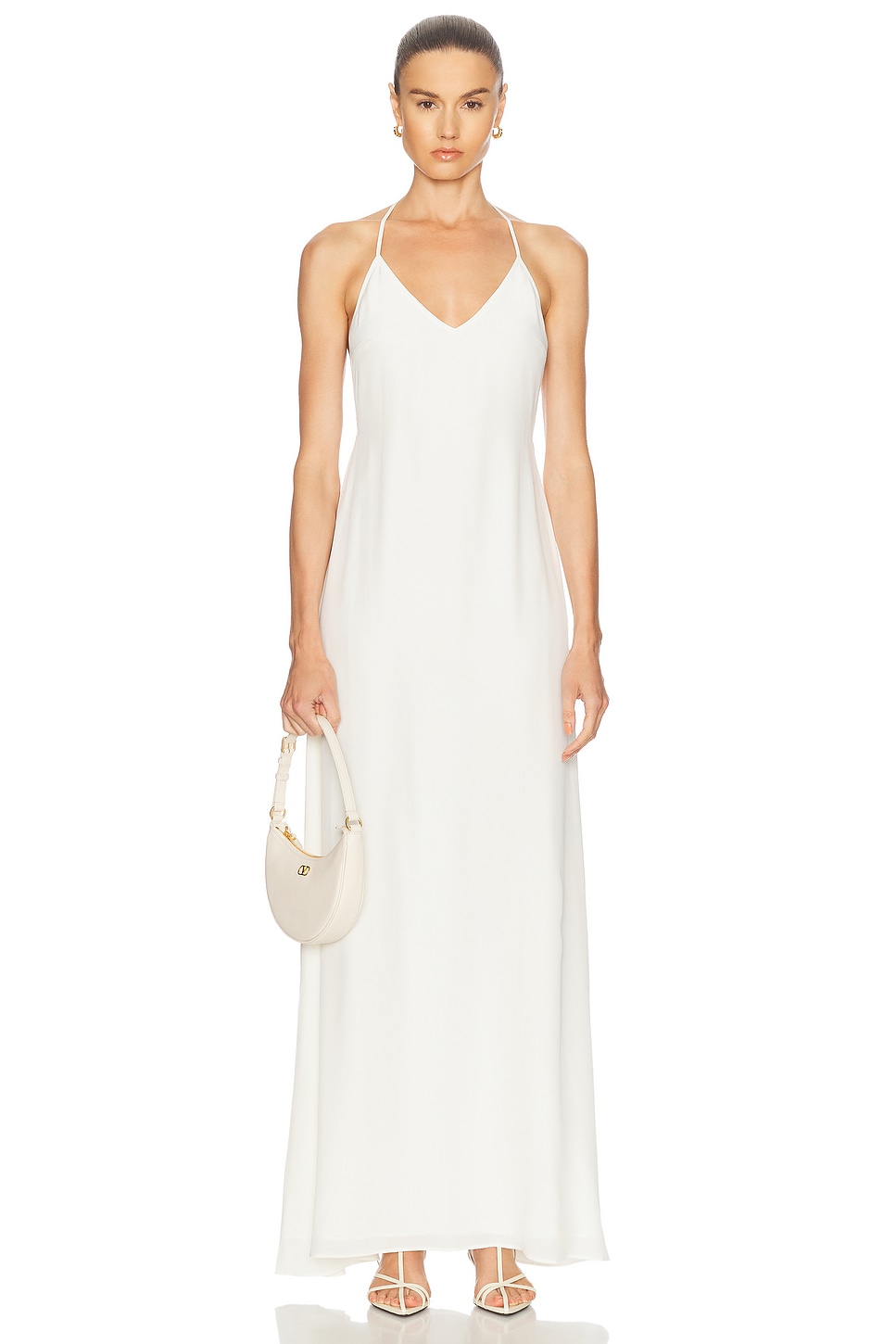 Image 1 of Staud Machu Silk Dress in Ivory
