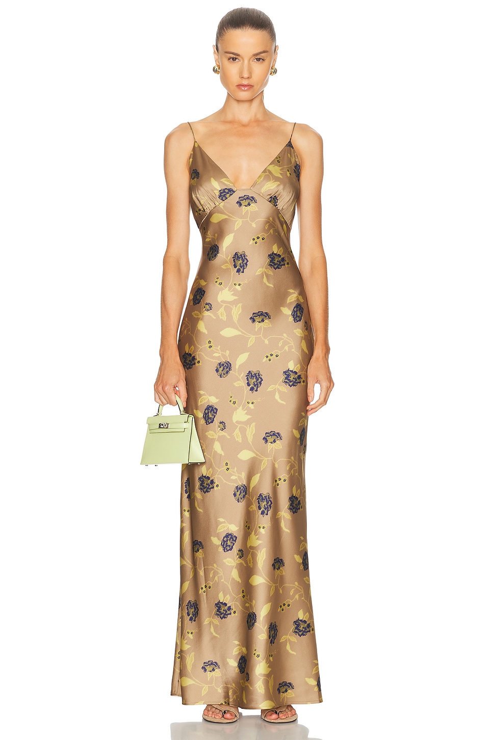 Staud Hank Silk Dress In Multi