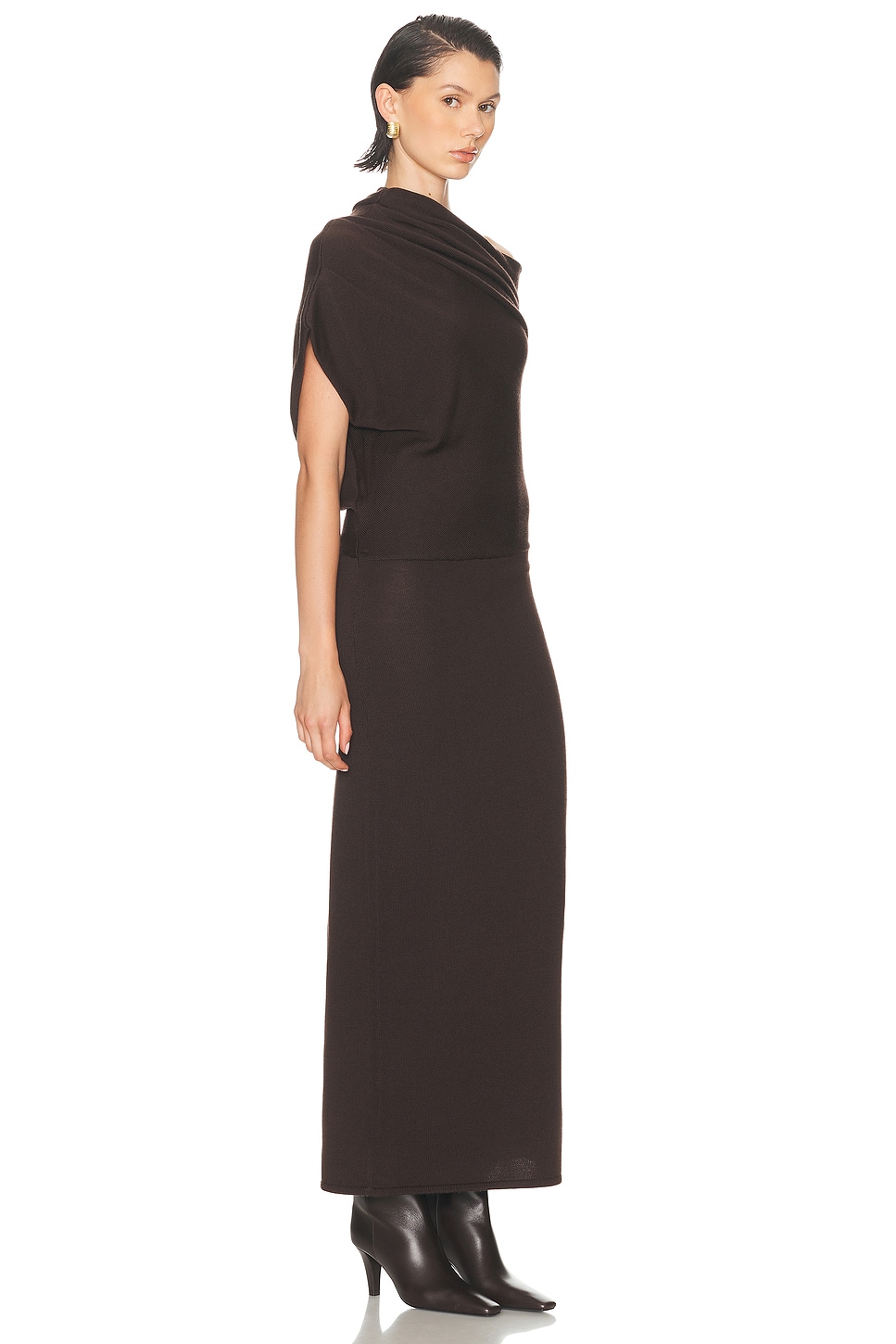 Staud Mabel Dress In Brown
