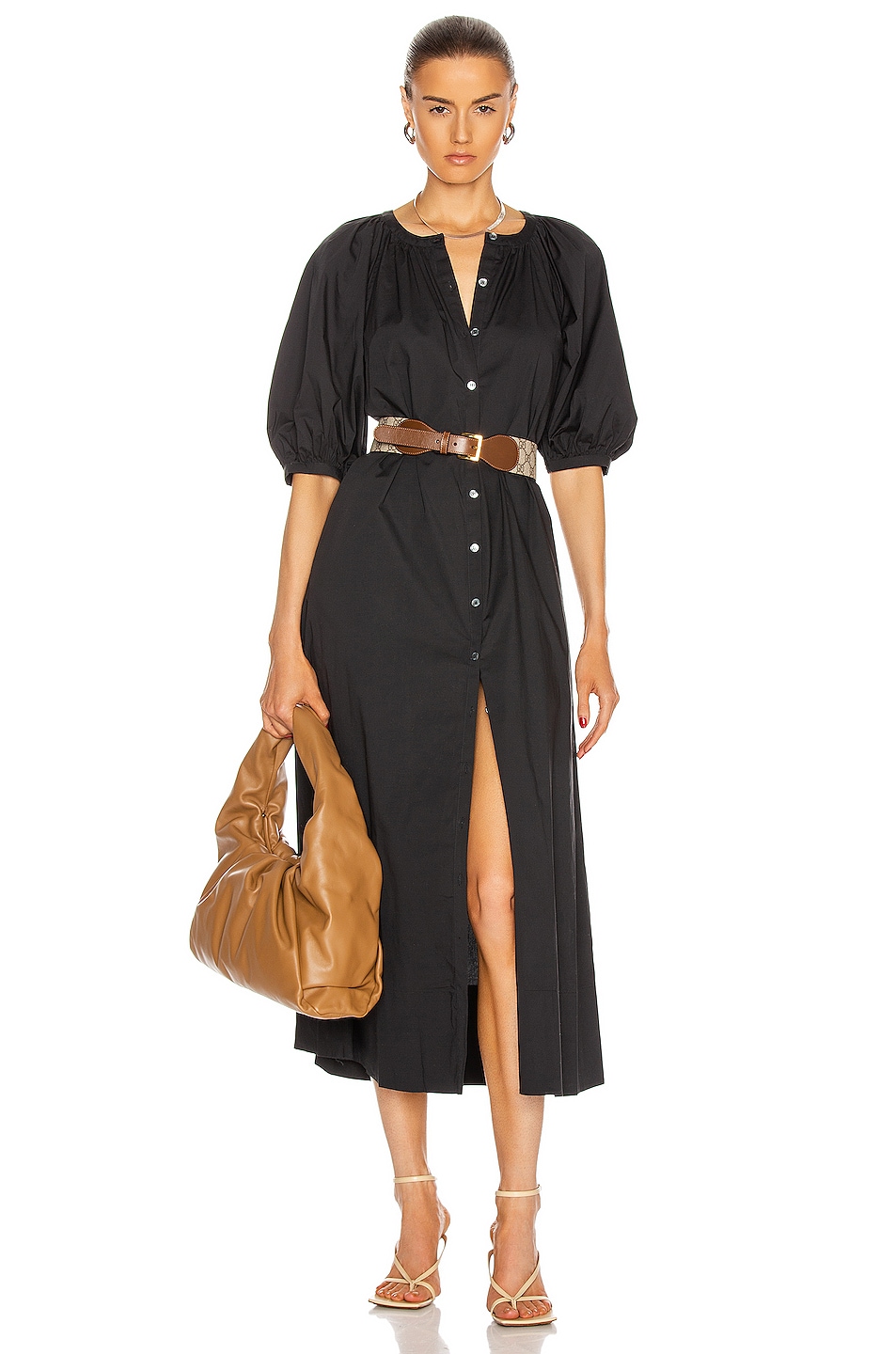 Staud Vincent Dress in Black | FWRD