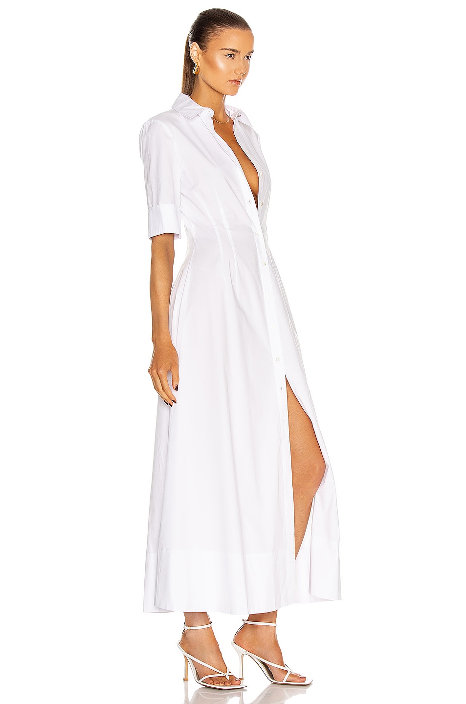 Staud Joan Maxi Dress in White | FWRD