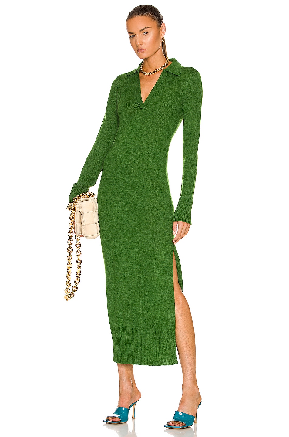 Image 1 of Staud Crown Dress in Emerald