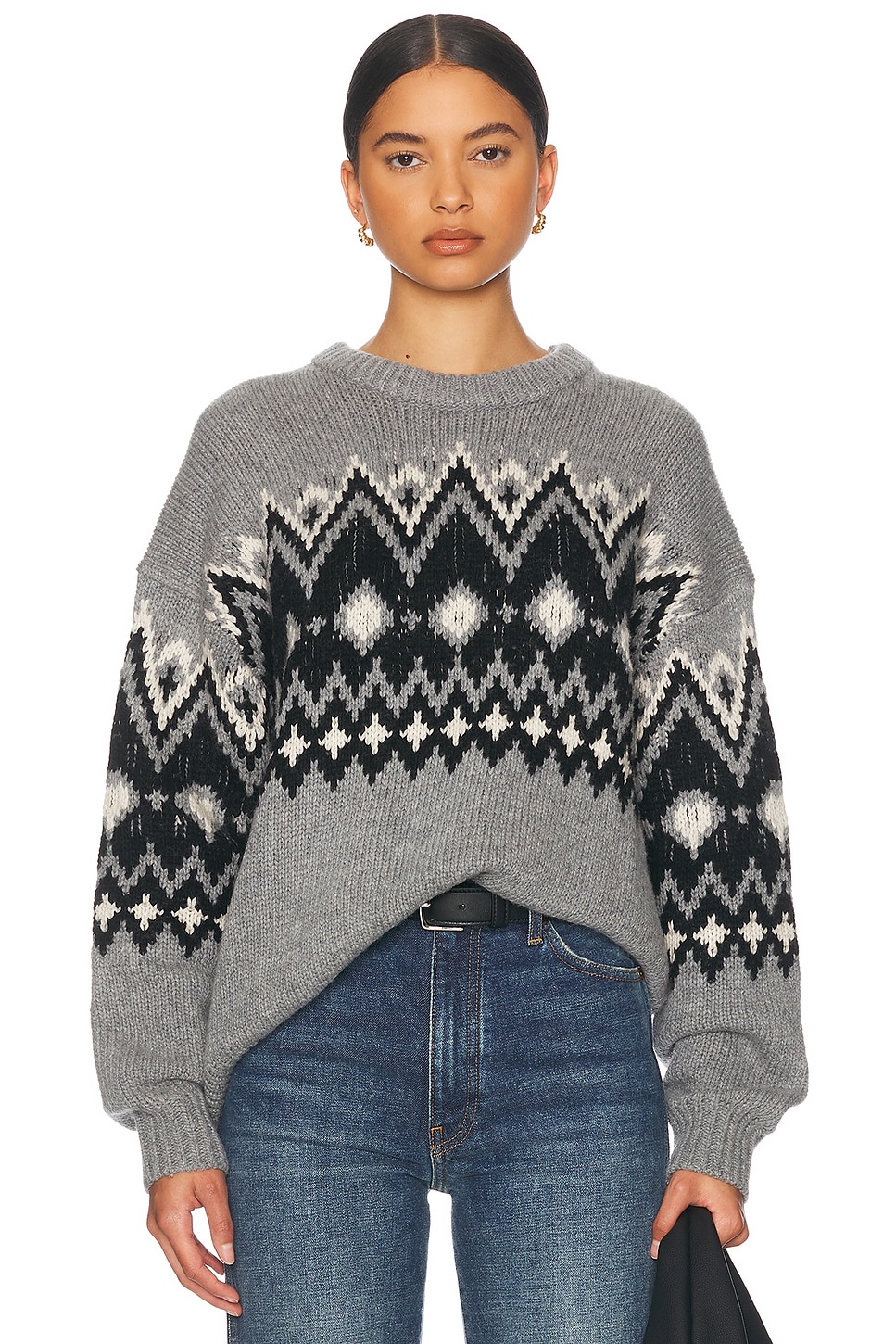 Staud Moritz Sweater In Gray