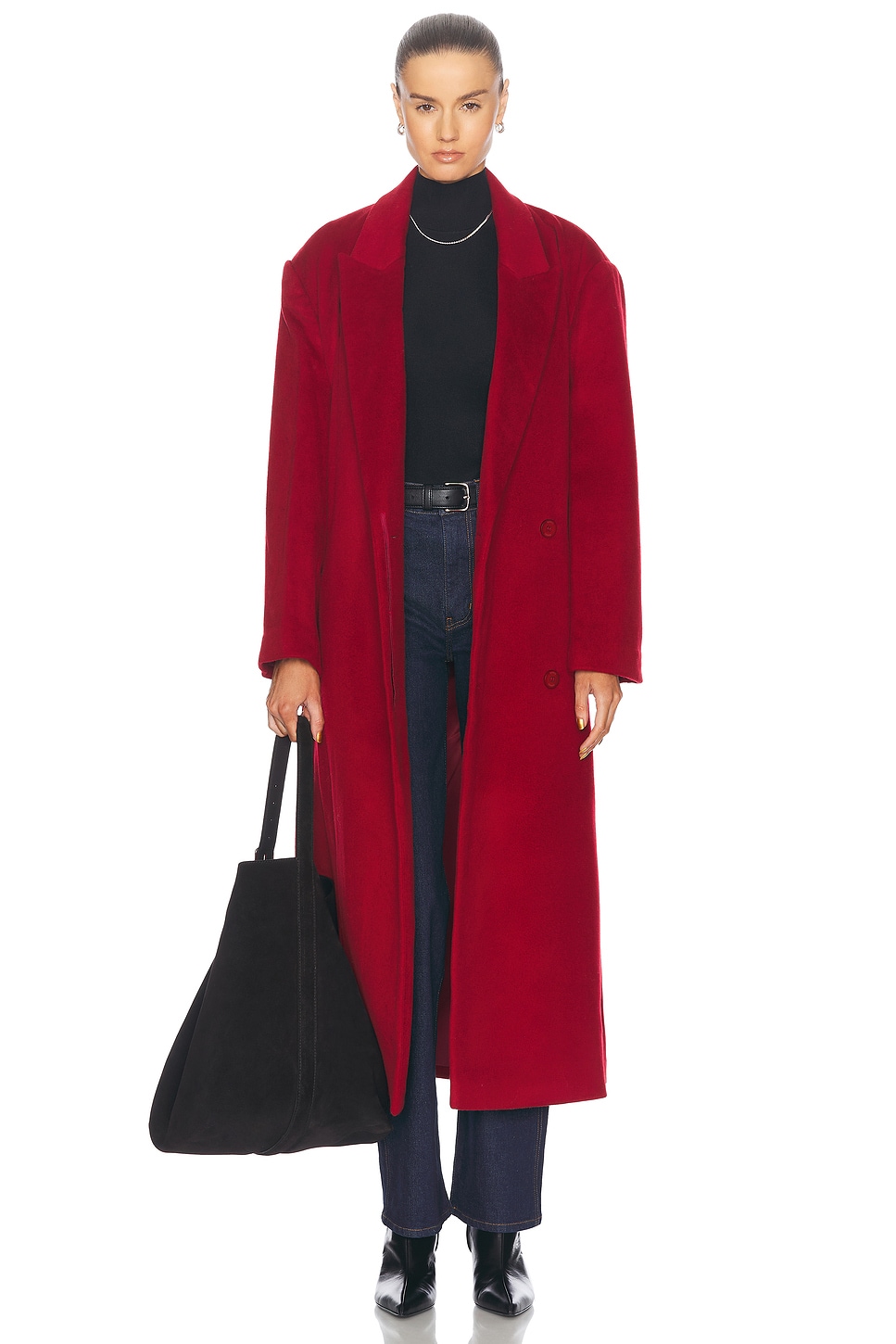 Image 1 of Staud Serge Coat in Rouge