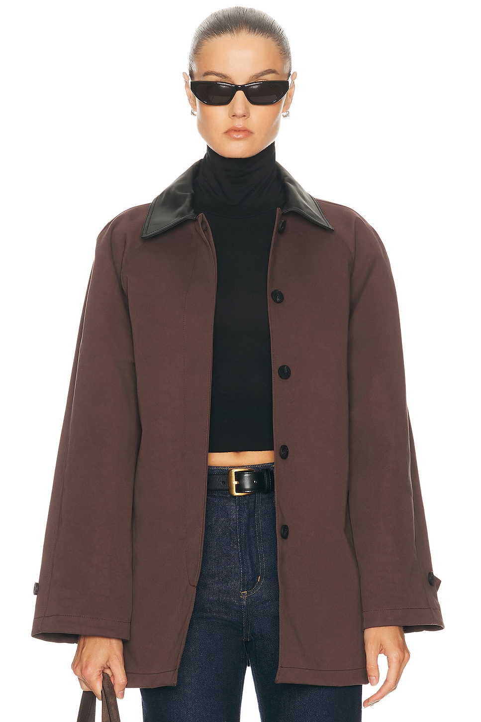 Image 1 of Staud Jackson Coat in Earth