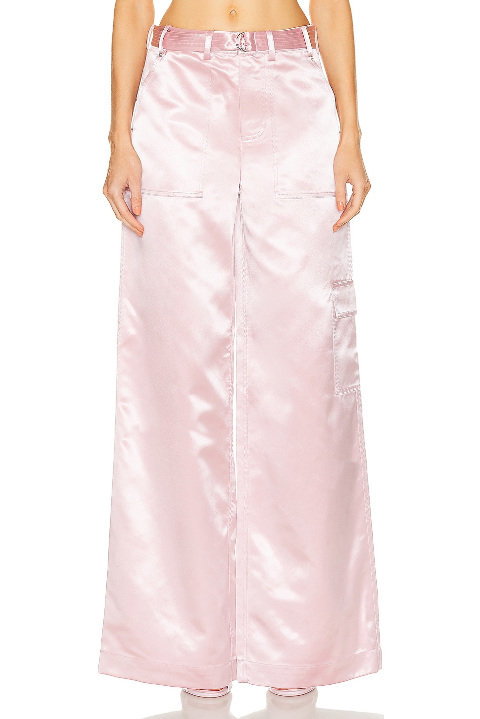 Image 1 of Staud Shay Pant in Cherry Blossom