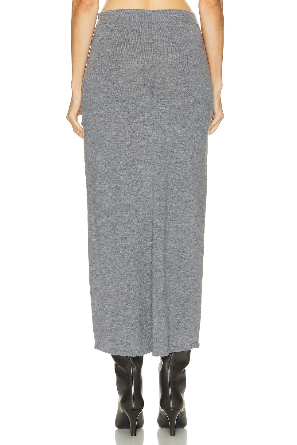 Image 4 of Staud Wilma Skirt in Heather Grey