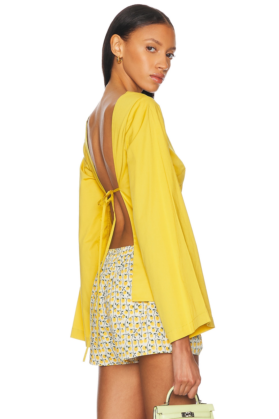 Image 1 of Staud Mina Top in Chartreuse