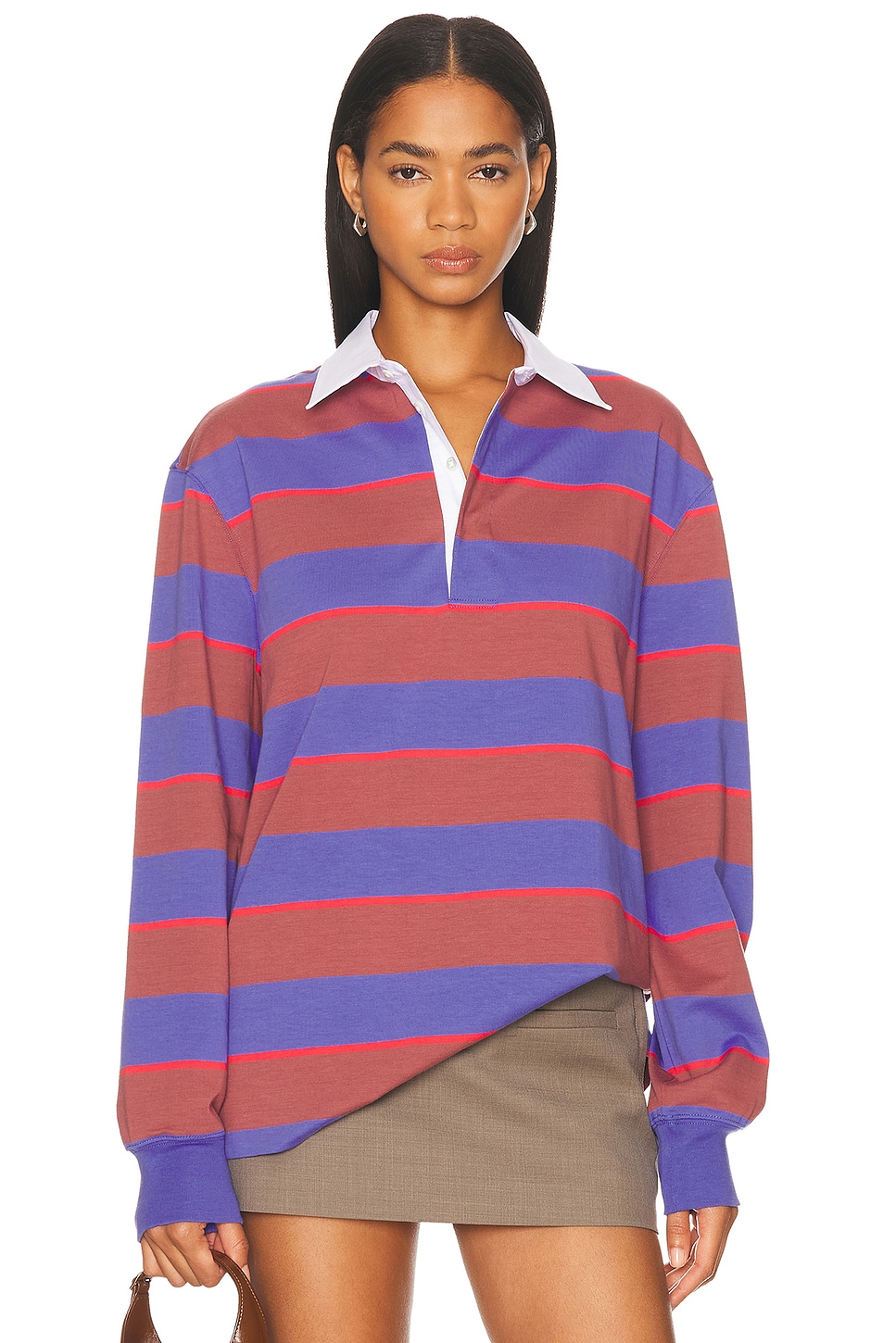 Image 1 of Staud Gavin Tee in Atlas Rugby Stripe