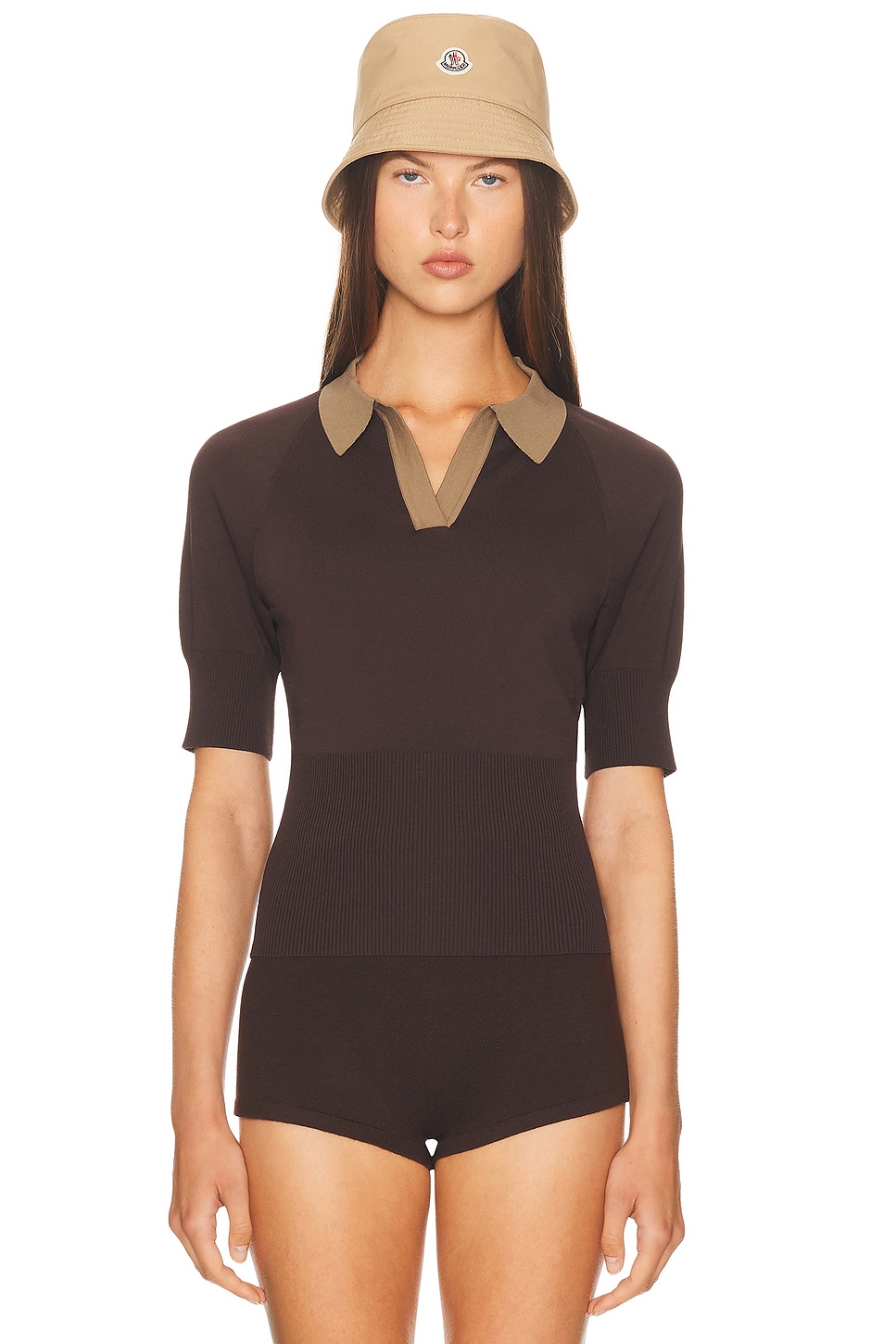 Image 1 of Staud Gene Top in Earth & Taupe