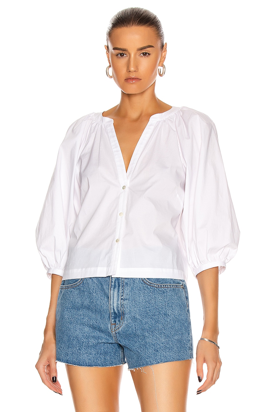 Staud Dill Top in White | FWRD