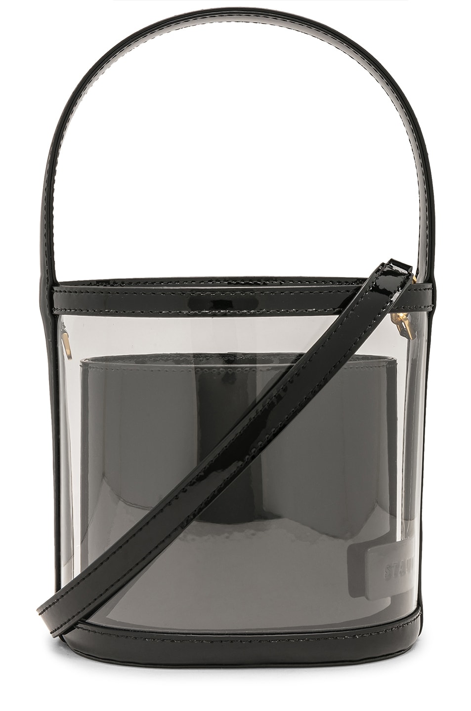 Image 1 of Staud Bissett Bag in Black & Clear
