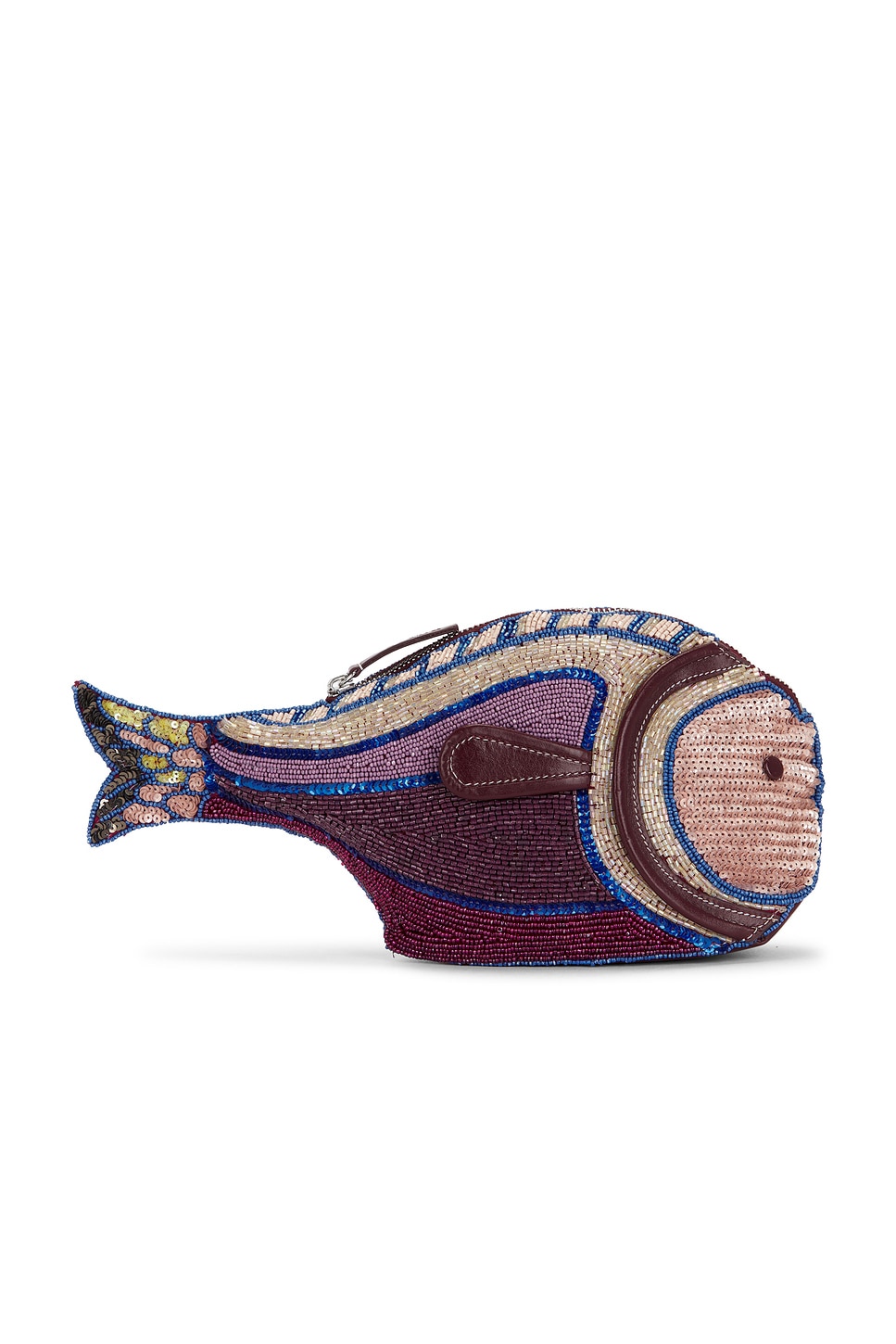 Staud Pesce Clutch In Brown