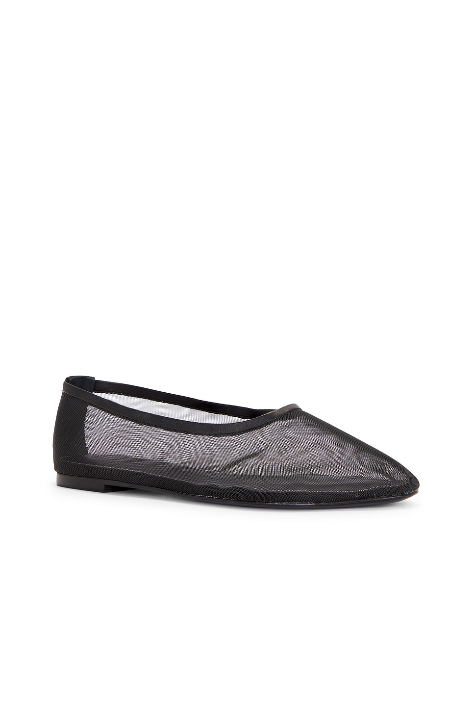 Shop Staud Alba Ballet In Black Mesh