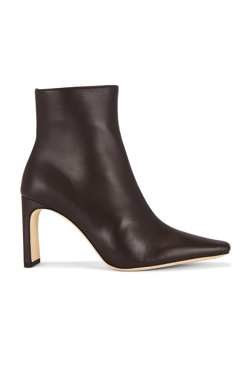 Staud Wally Ankle High Heel Boot In Brown