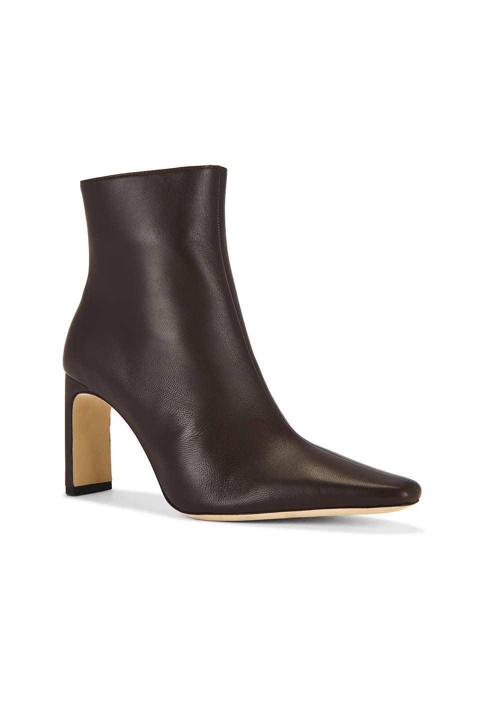 Staud Wally Ankle High Heel Boot In Brown