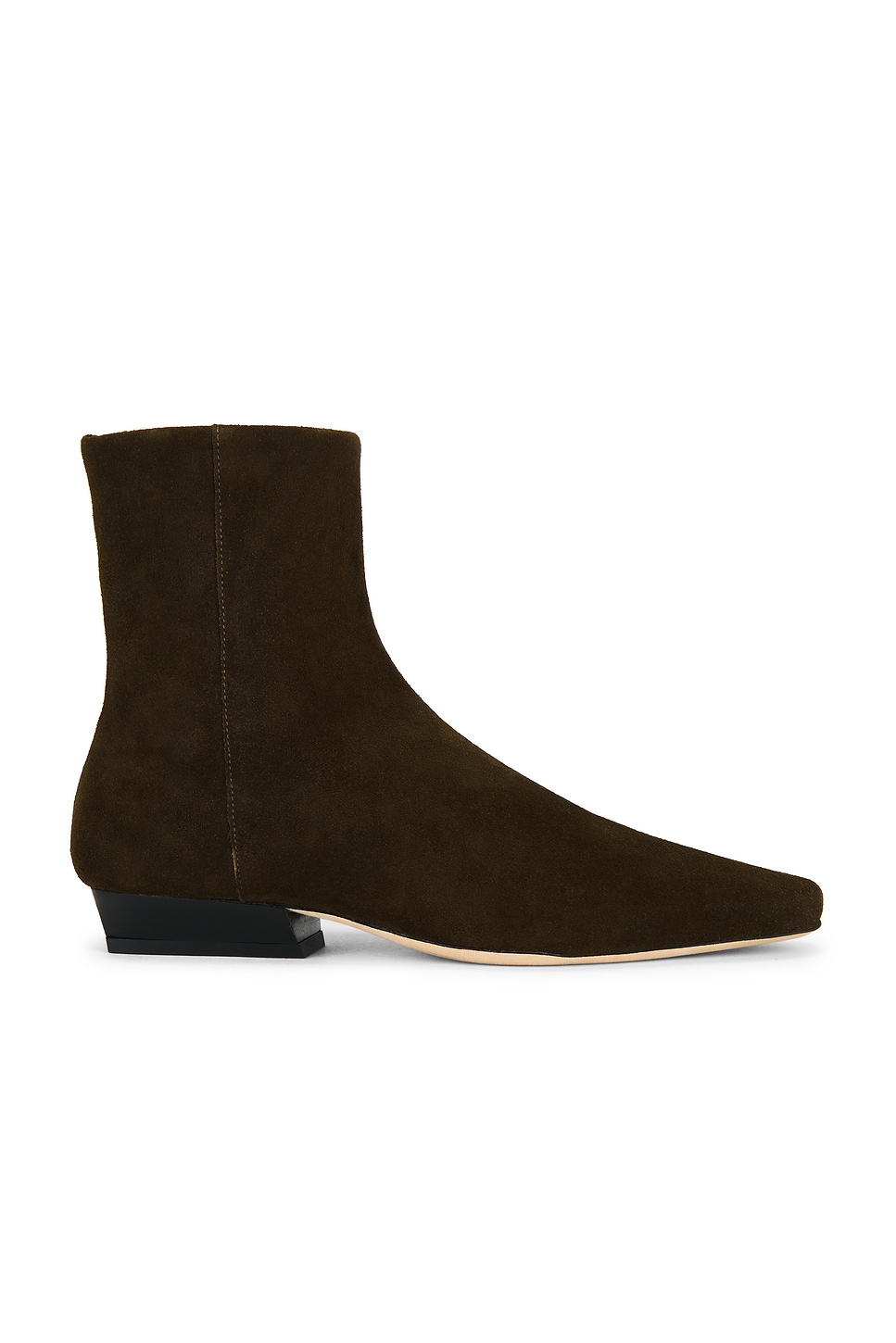 Image 1 of Staud Wally Flat Ankle Boot in Truffle