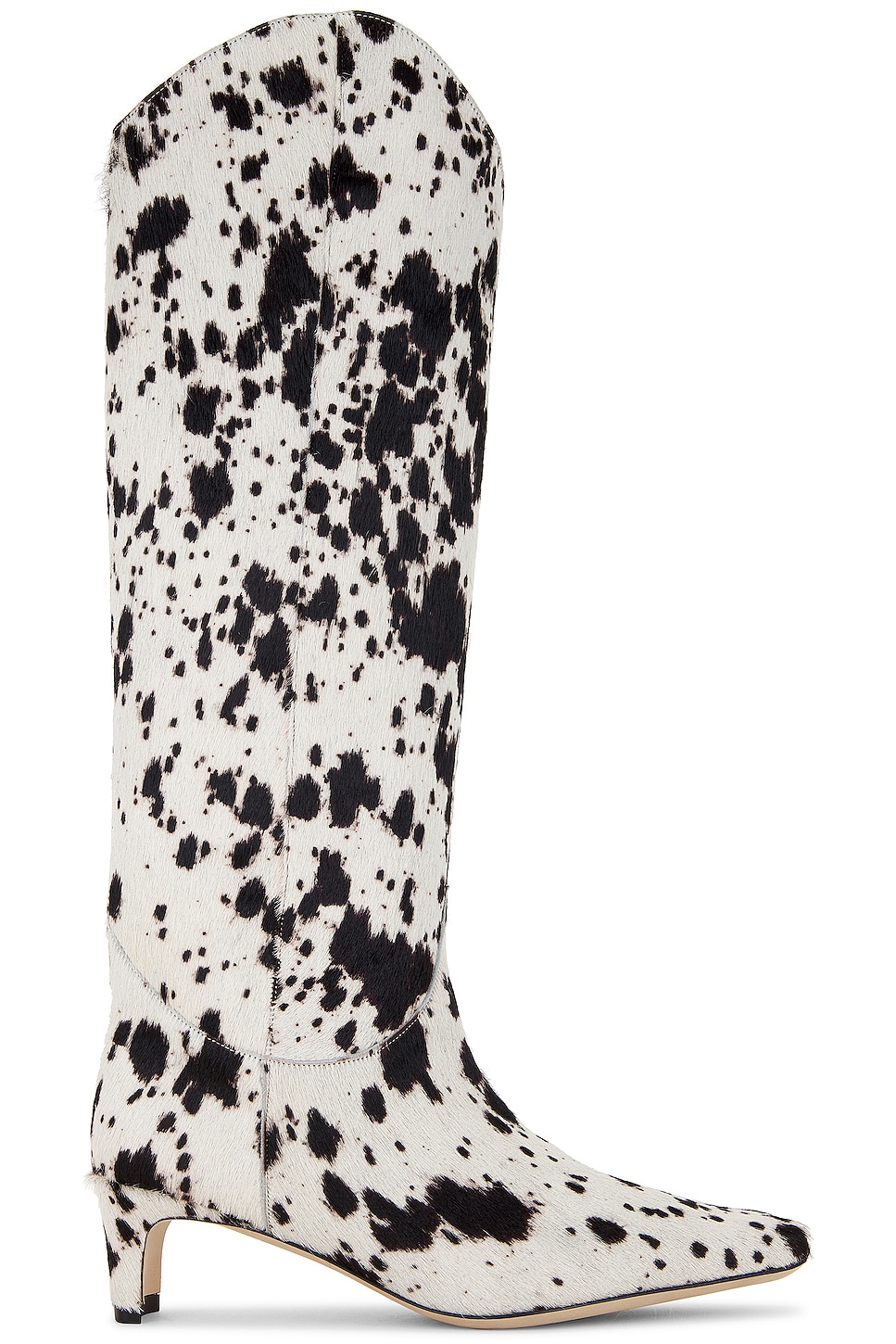 Image 1 of Staud Western Wally Boot in Black & White Haircalf