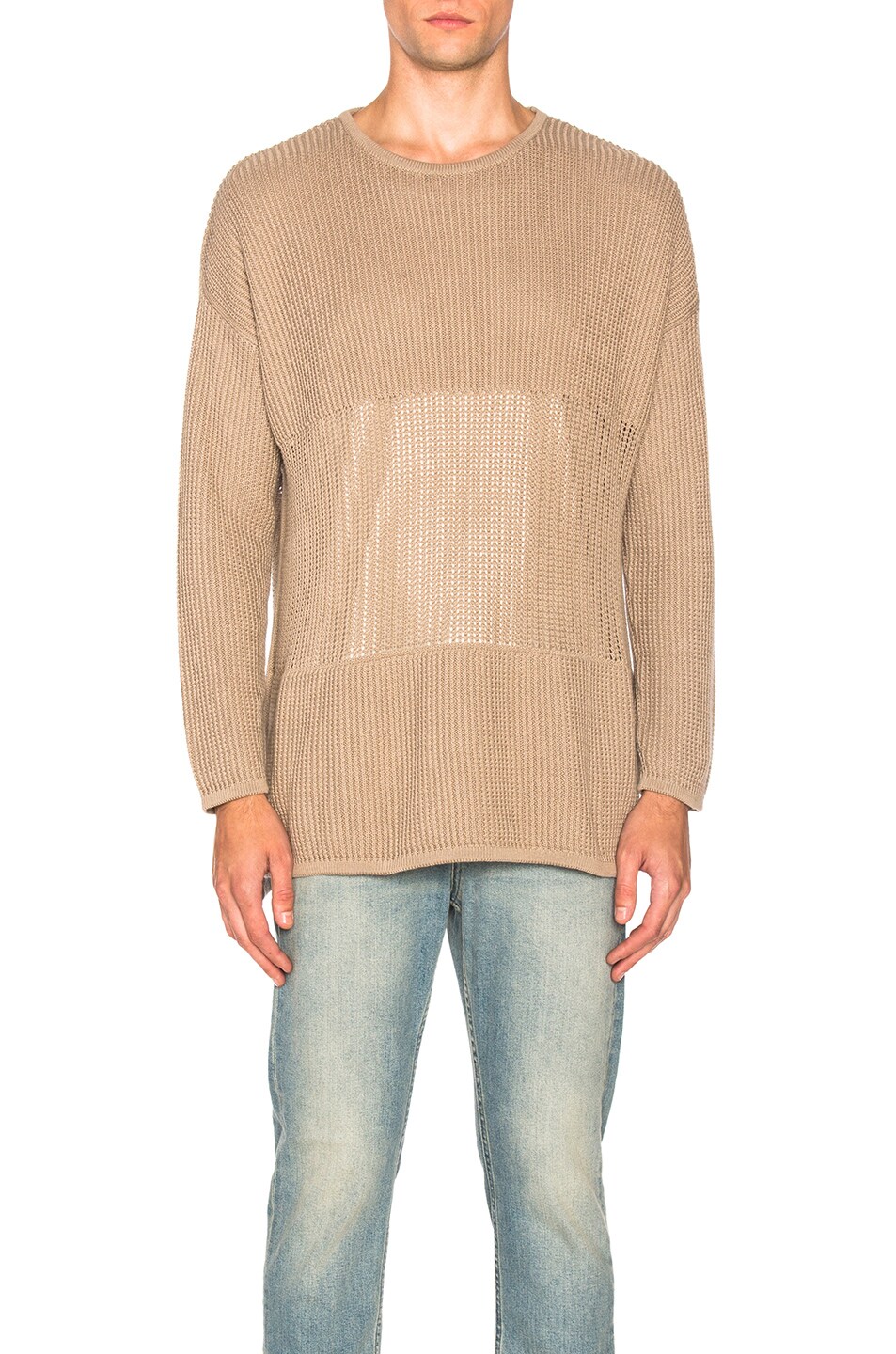 Image 1 of Stampd Terrain Long Sleeve Sweater in Angora