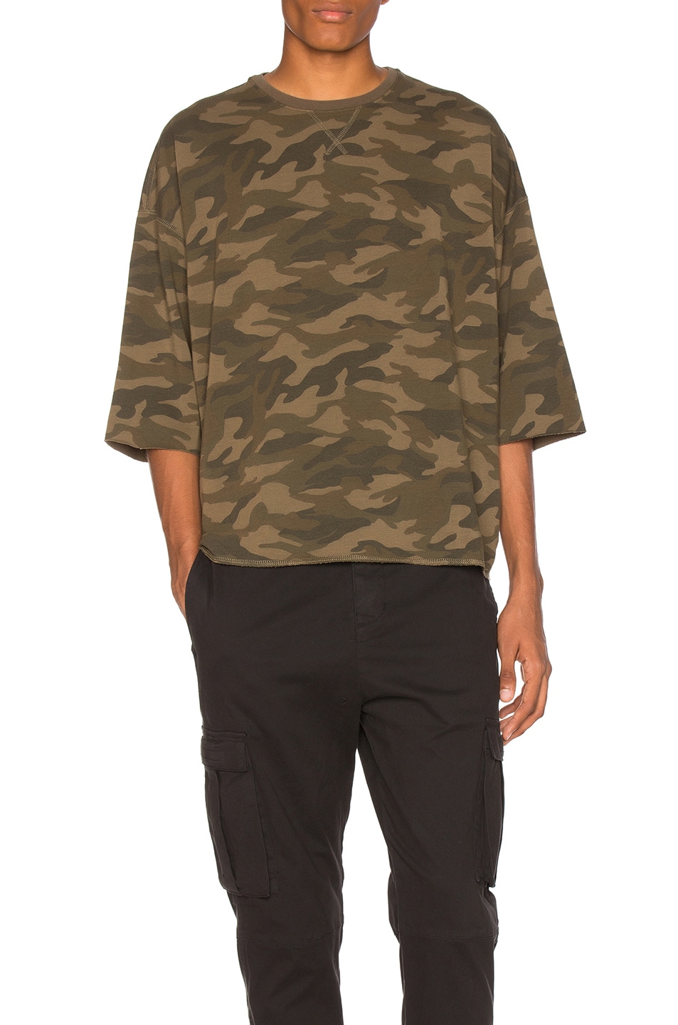 Image 1 of Stampd Washed Oversize Tee in Camo