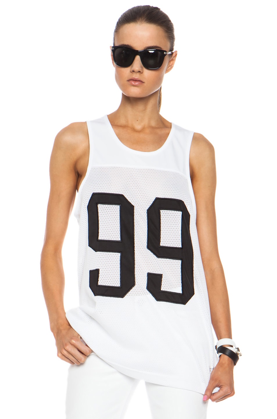 Image 1 of Stampd 99 Mesh Jersey in White
