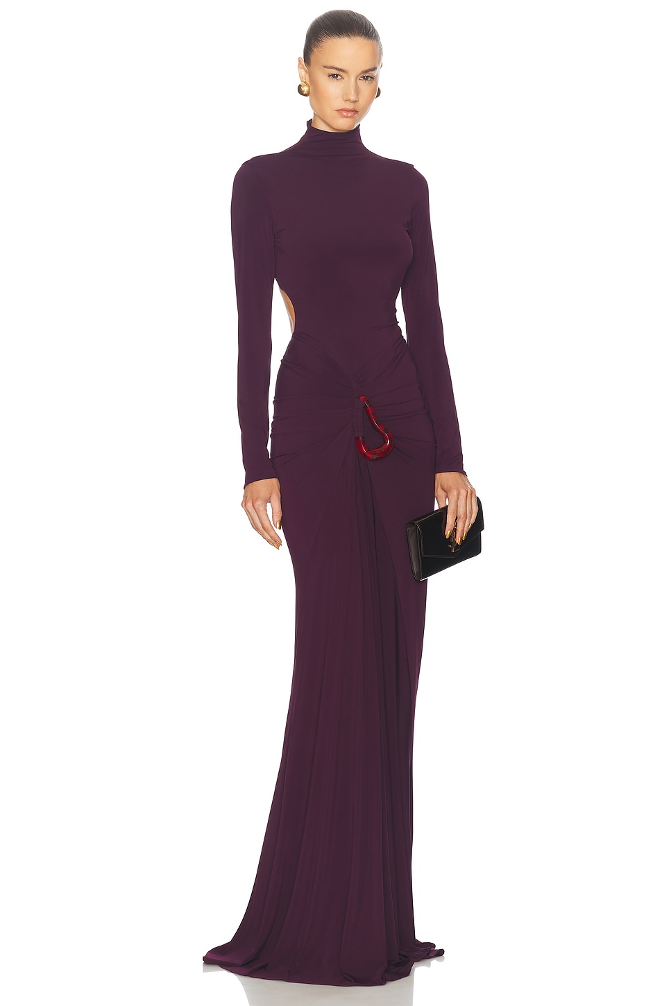 Image 1 of SILVIA TCHERASSI Lena Dress in Burgundy