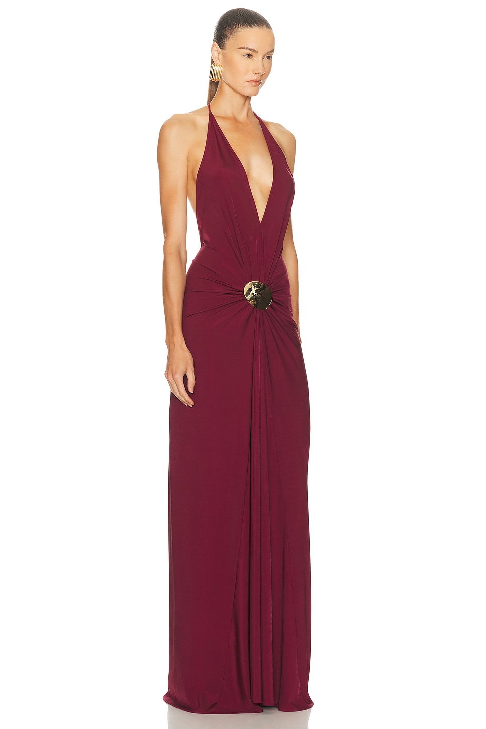 Silvia Tcherassi Aiko Dress In Burgundy