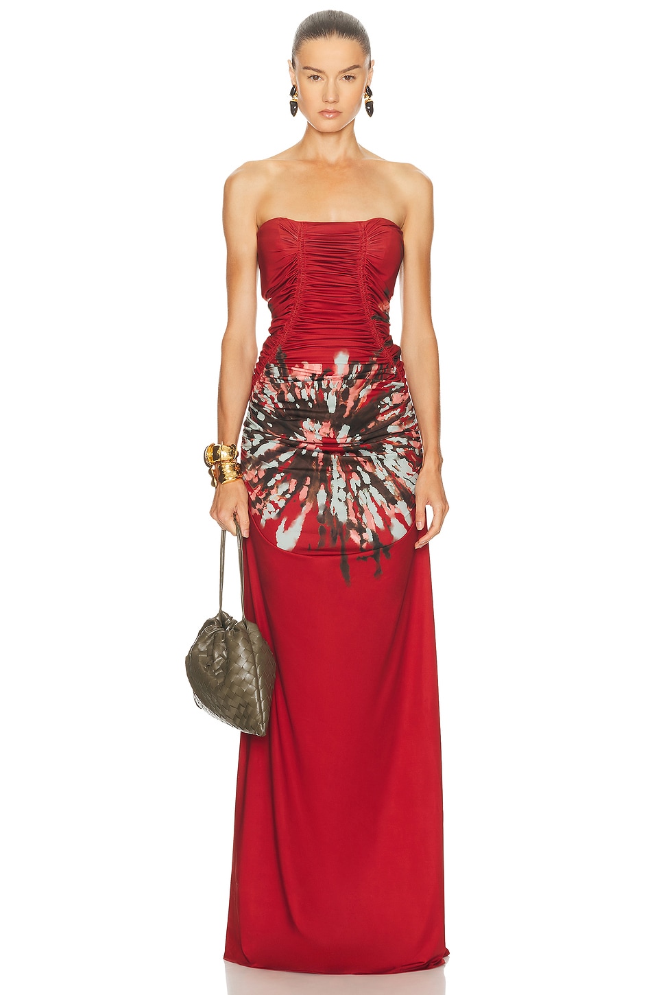 Image 1 of SILVIA TCHERASSI Collins Dress in Burnt Flower