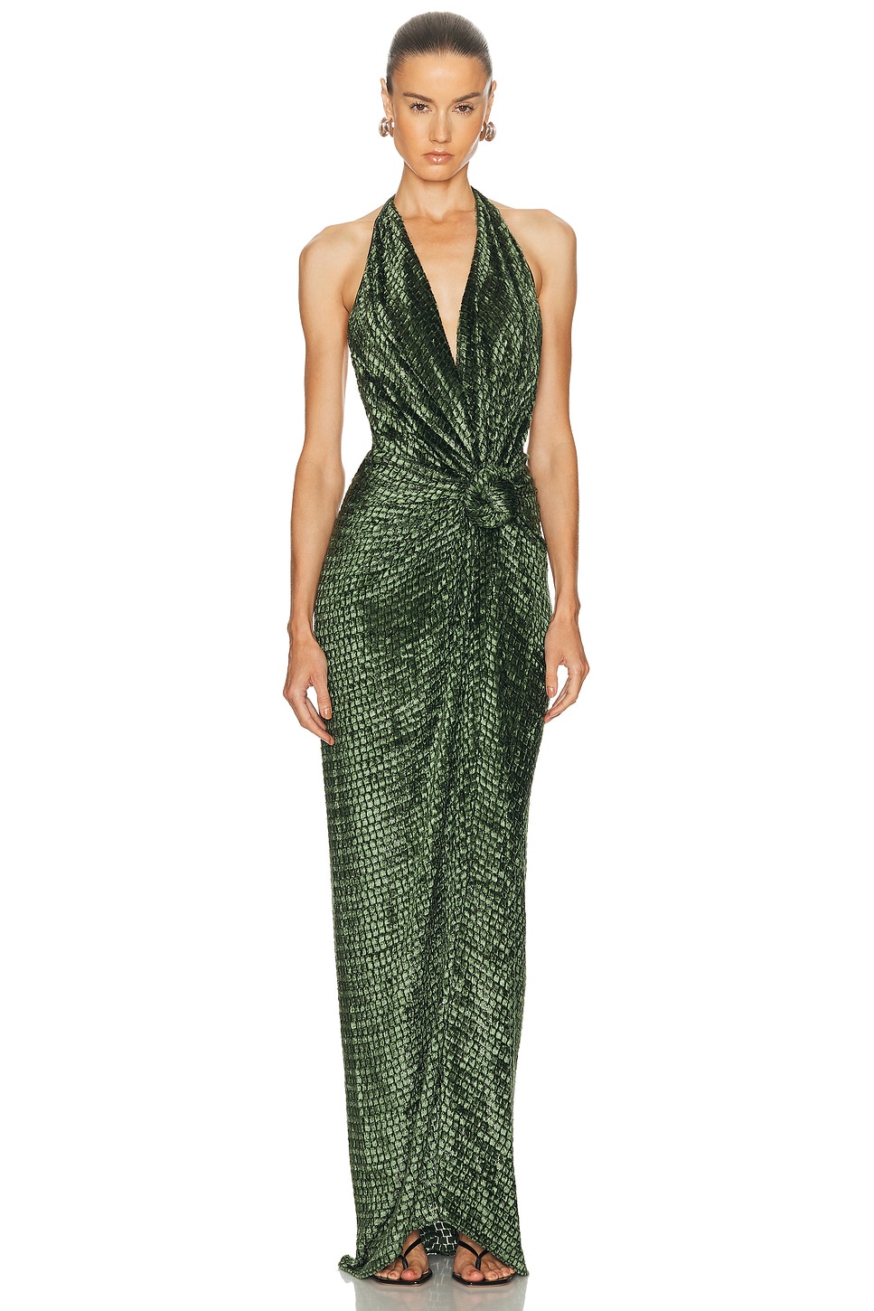 Silvia Tcherassi Torgiano Dress In Green