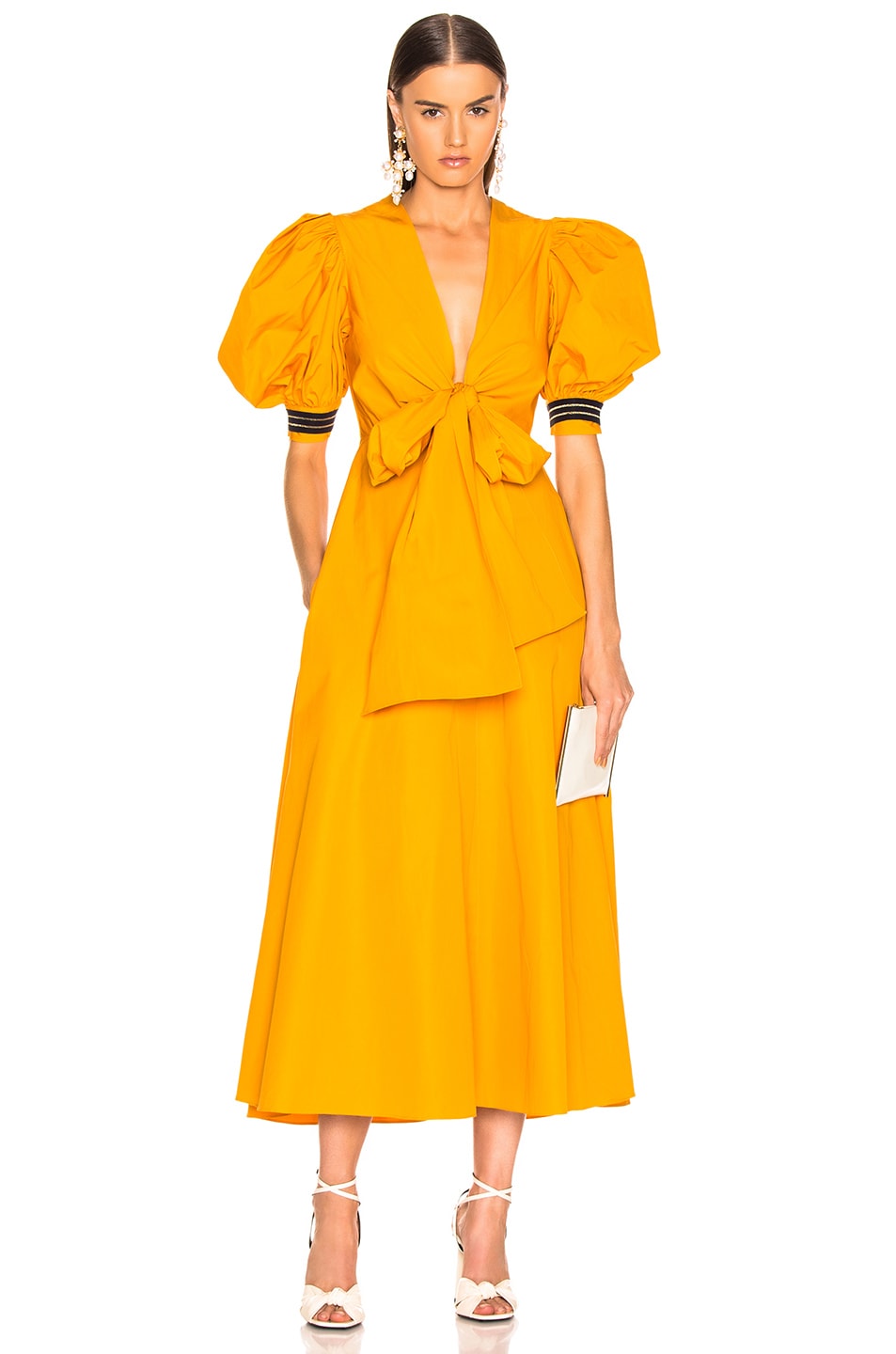 Image 1 of SILVIA TCHERASSI Miosotis Dress in Mustard
