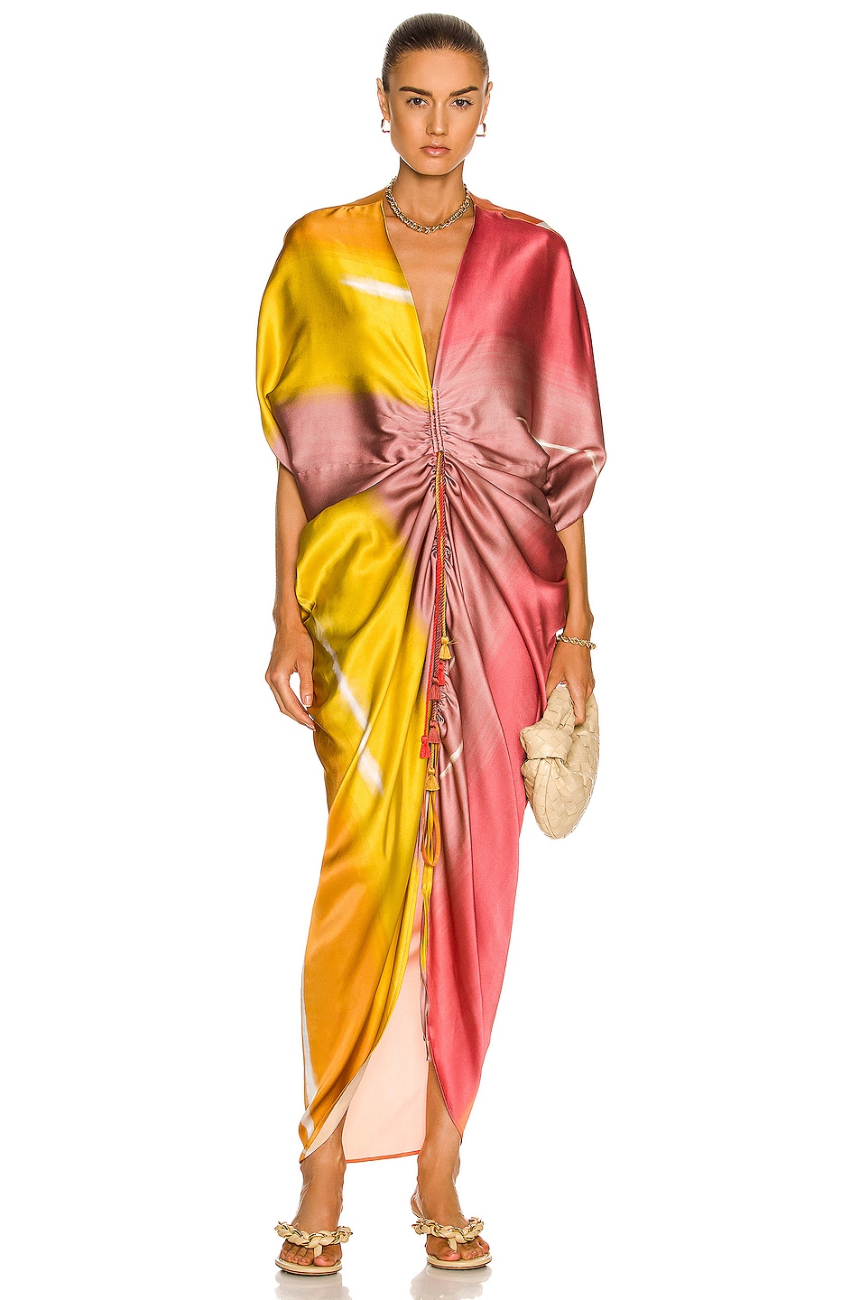 Image 1 of SILVIA TCHERASSI Cloister Dress in Gradient Orange