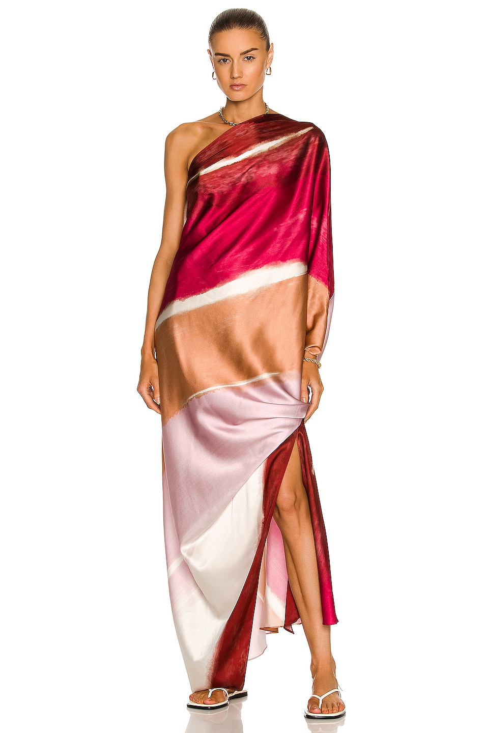 Image 1 of SILVIA TCHERASSI Inu Tunic Dress in Gradient Plum