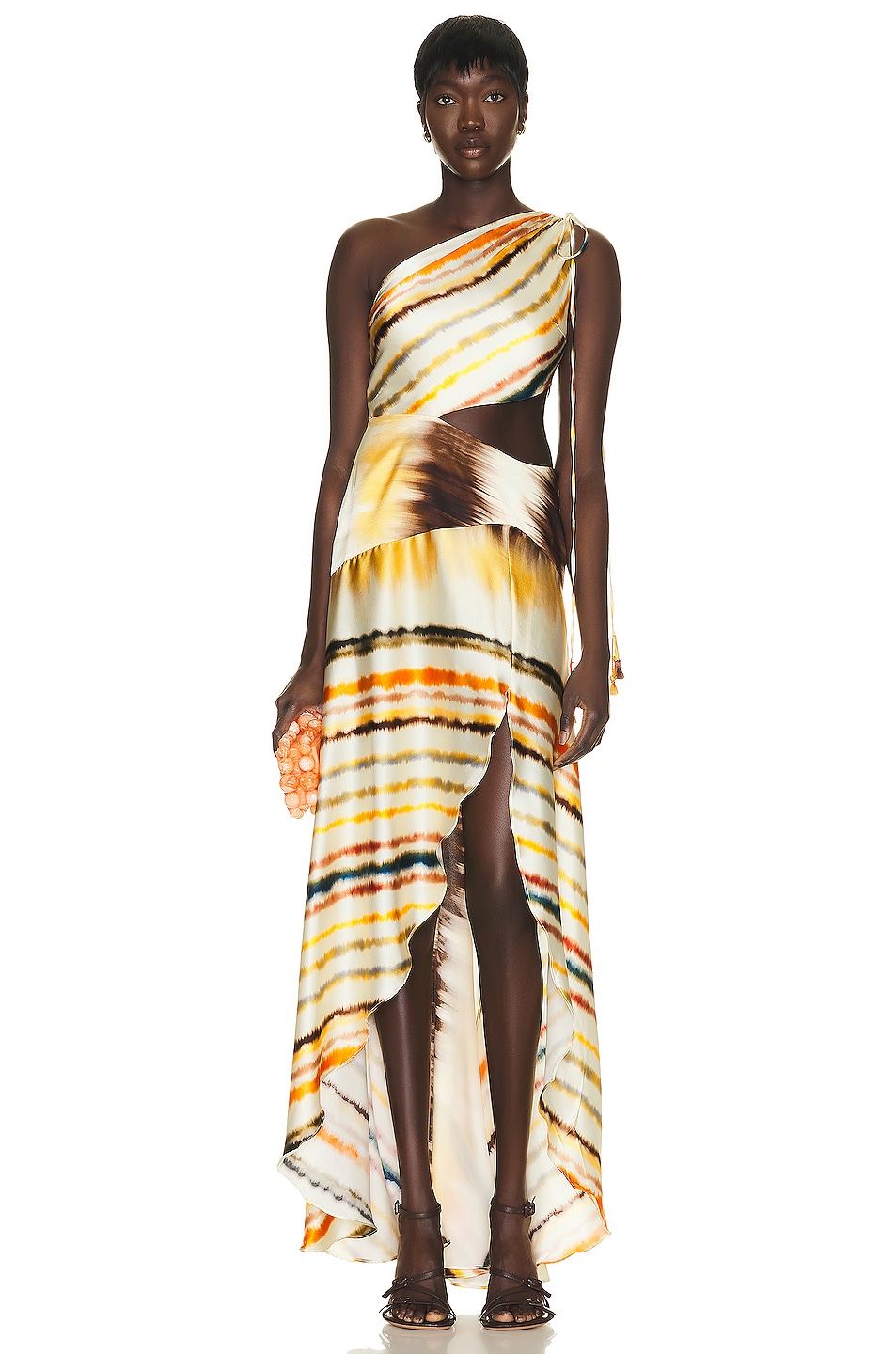 Image 1 of SILVIA TCHERASSI Whitney Dress in Multi Hazy Stripe