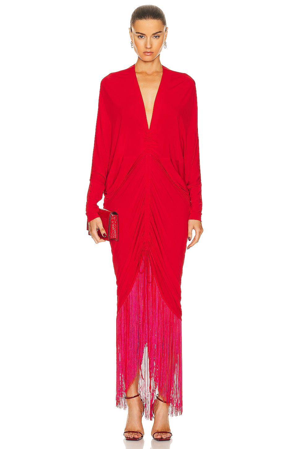 Image 1 of SILVIA TCHERASSI Rosalyn Dress in Rouge