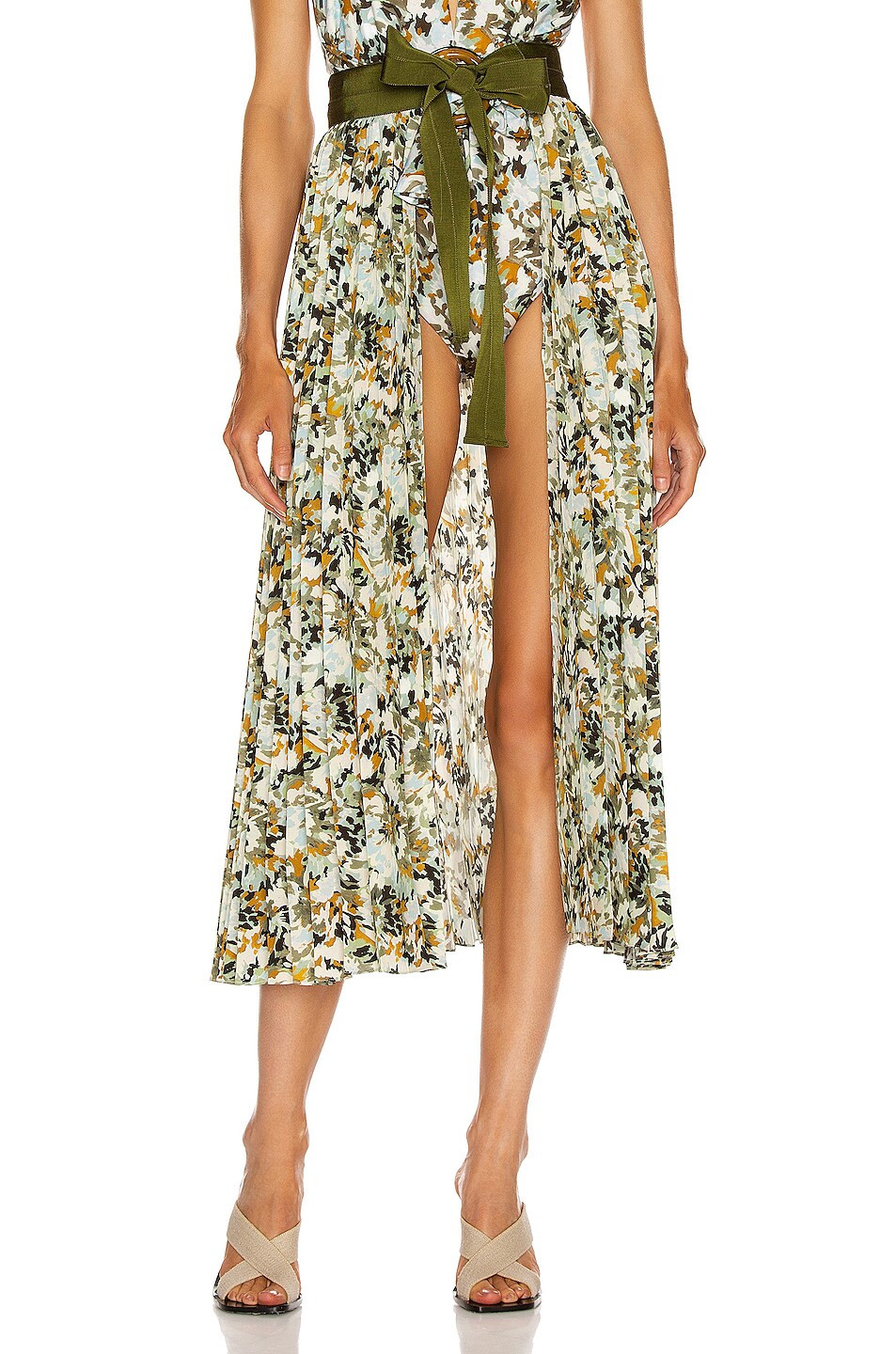 Image 1 of SILVIA TCHERASSI Blanche Skirt Pareo in Camouflage