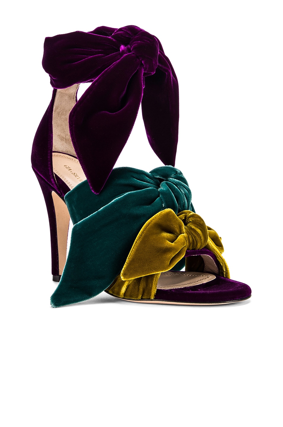 SILVIA TCHERASSI x Gia Couture Bowie Heel in Multi Jewel | FWRD