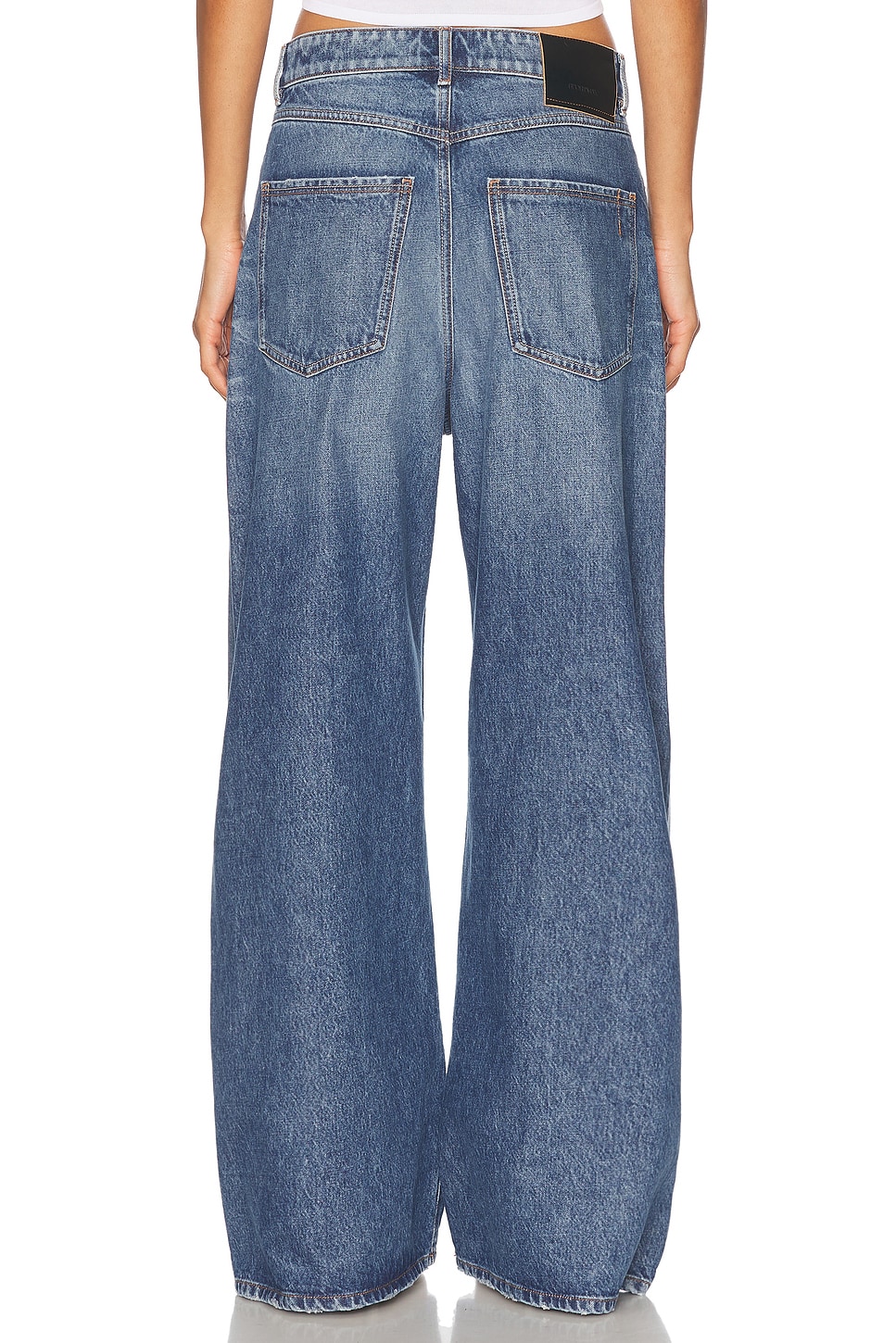 Image 4 of Sportmax Angri Wide Leg Jeans in Navy