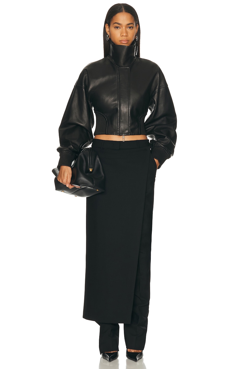 Sportmax - Ossido Leather Jacket | Plush