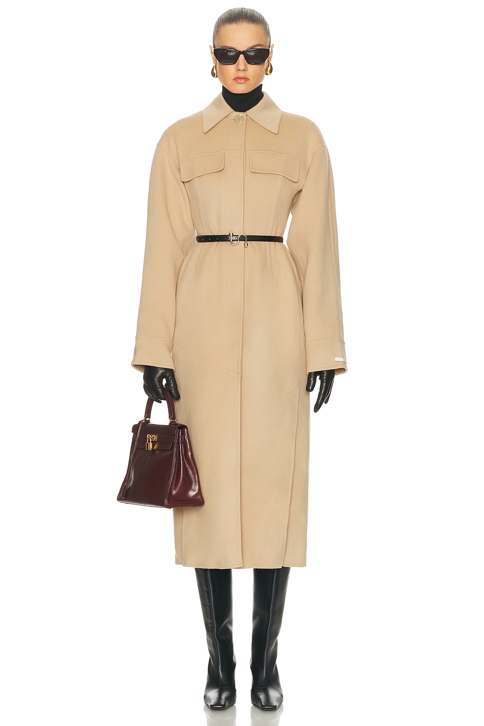 Image 1 of Sportmax Olio Coat in Camel